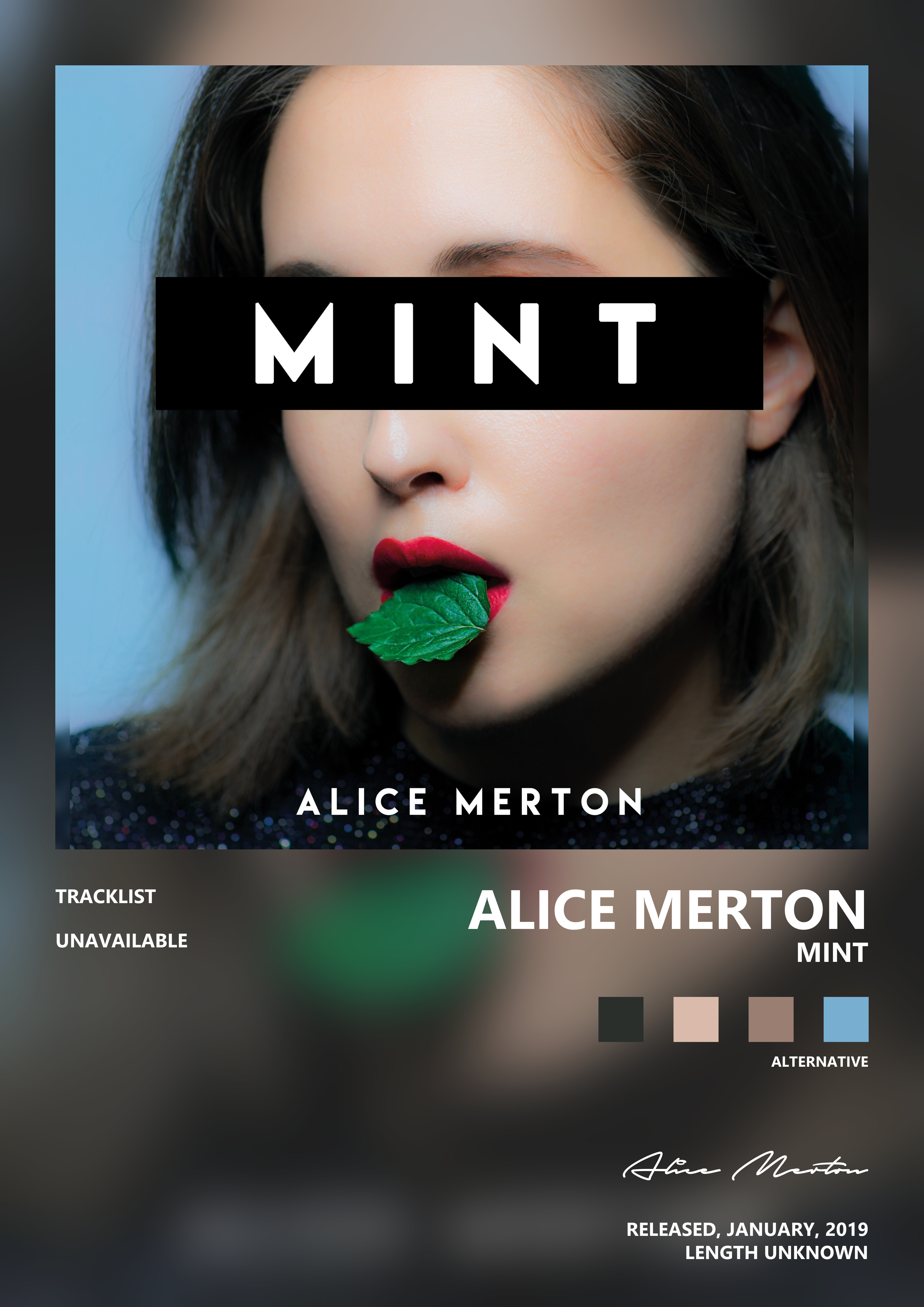 Music poster: Alice Merton - Mint