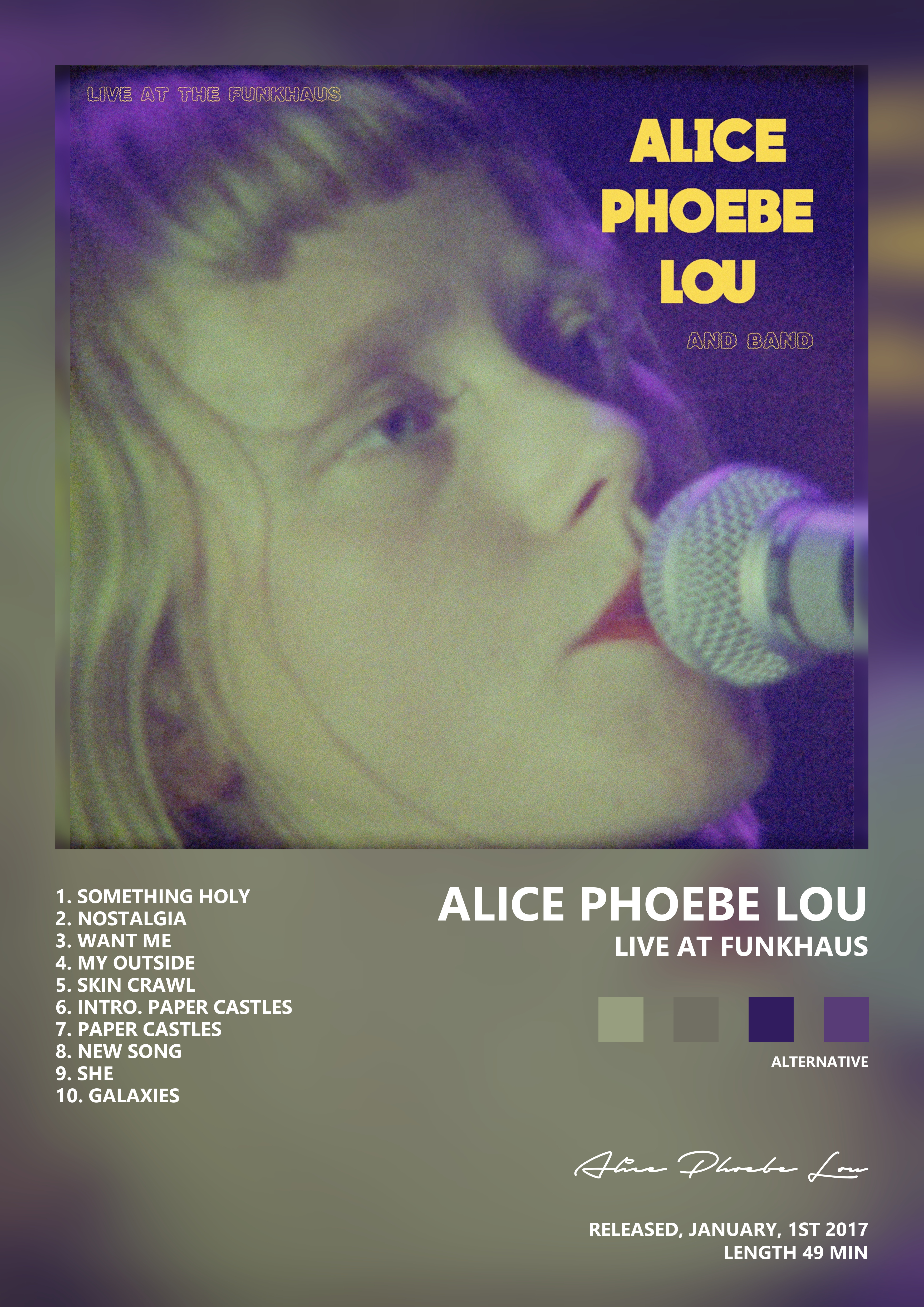 Music poster: Alice Phoebe Lou - Live at Funkhaus