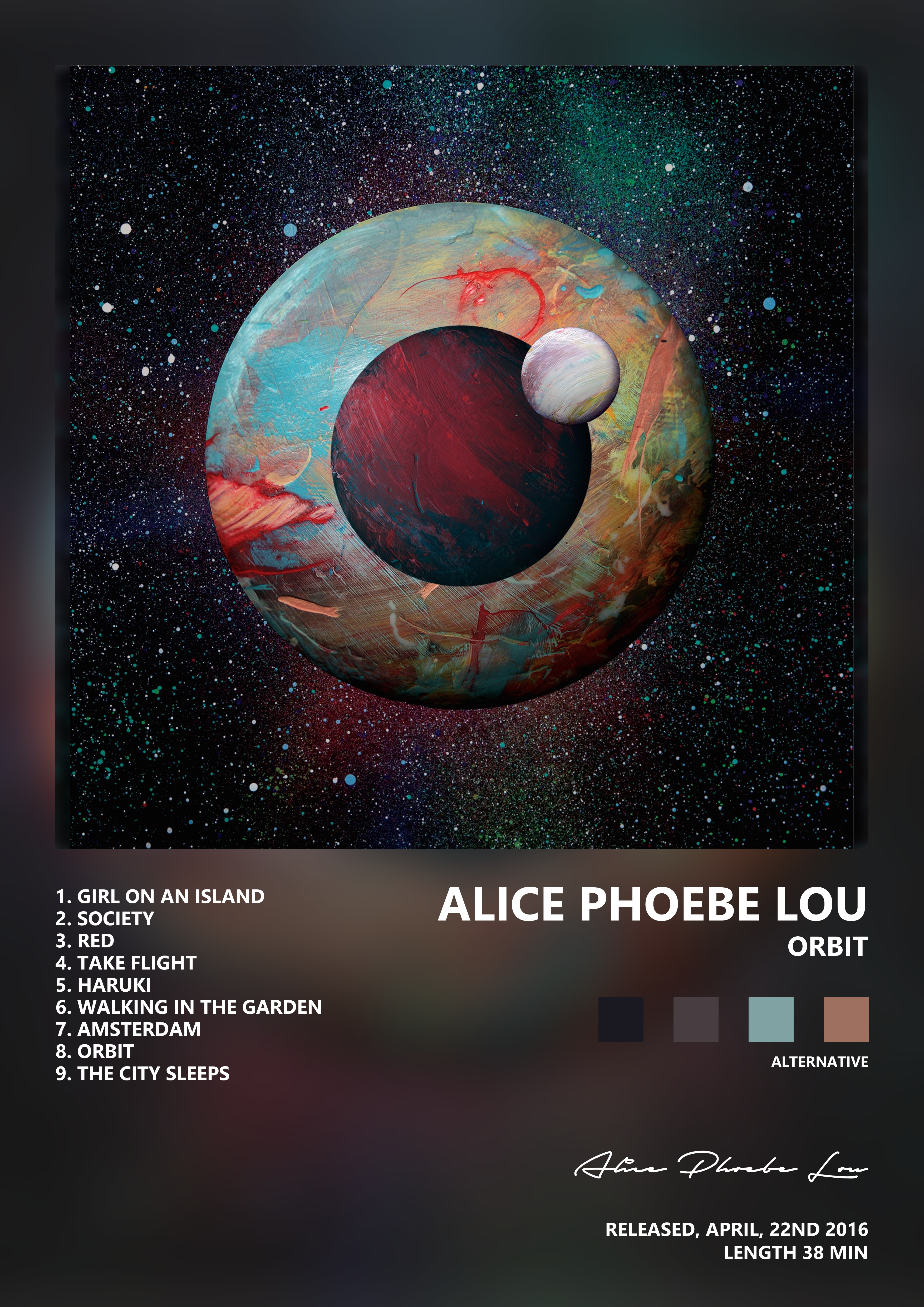 Music poster: Alice Phoebe Lou - Orbit