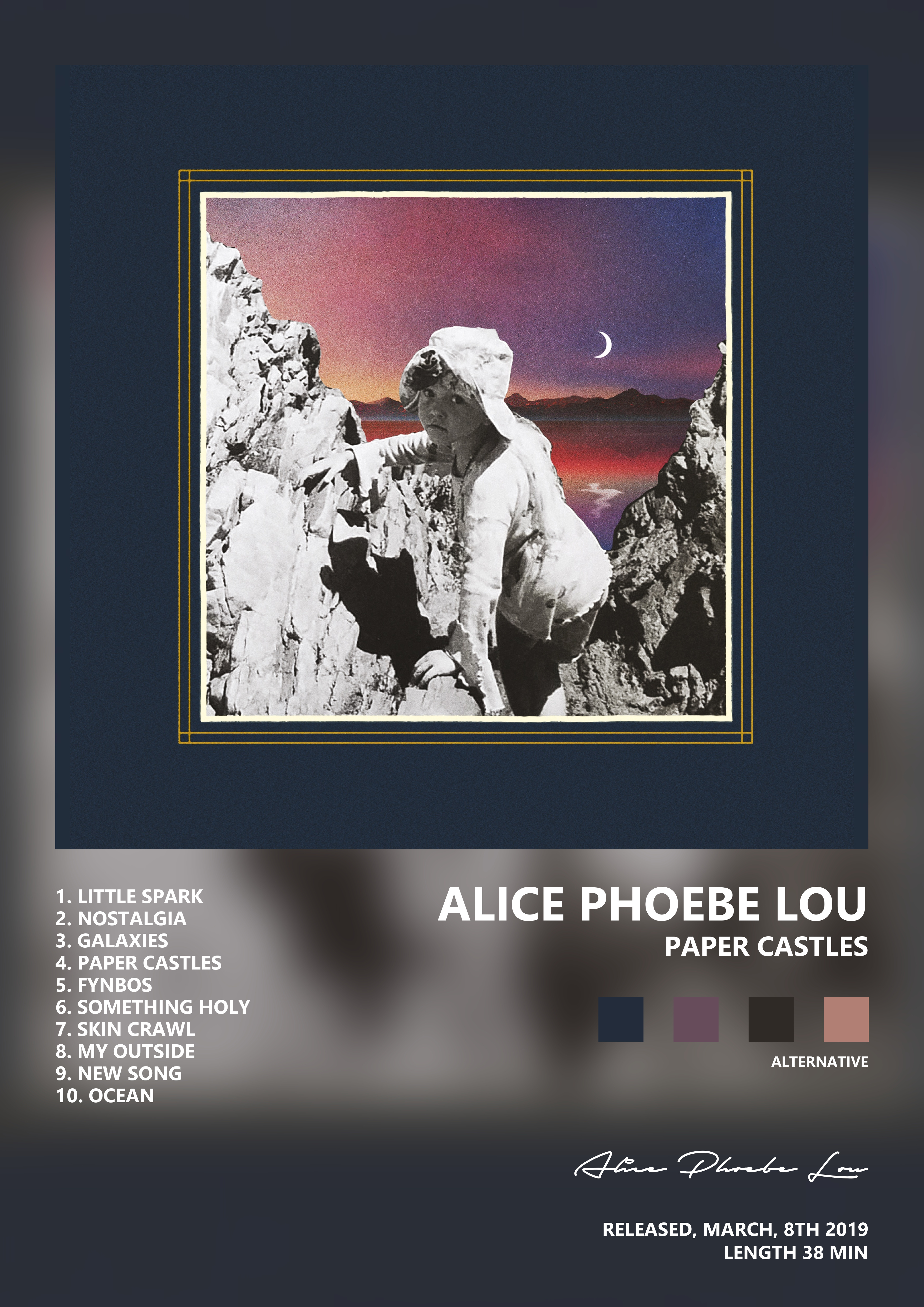 Music poster: Alice Phoebe Lou - Paper Castles