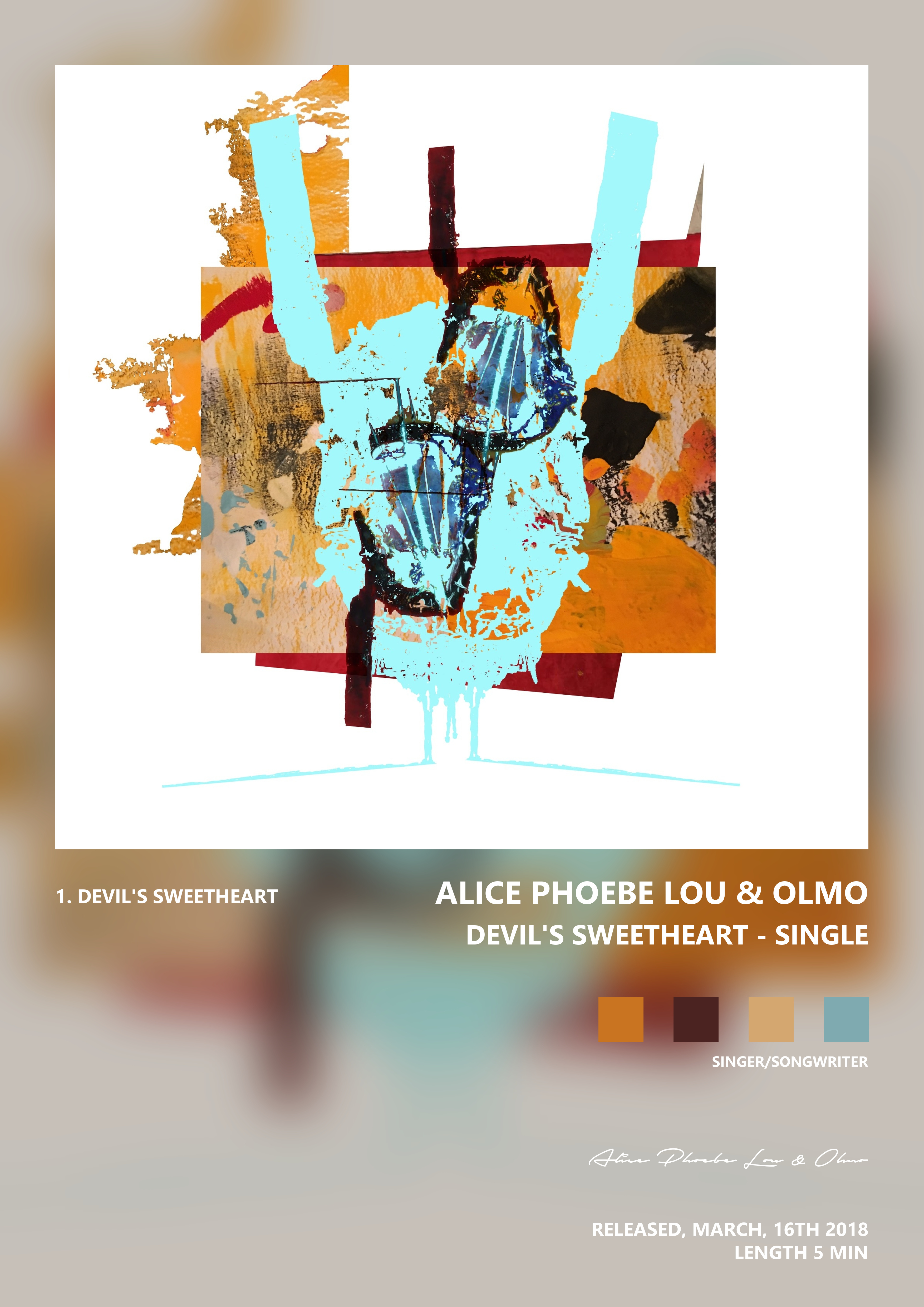 Music poster: Alice Phoebe Lou Olmo - Devils Sweetheart - Single