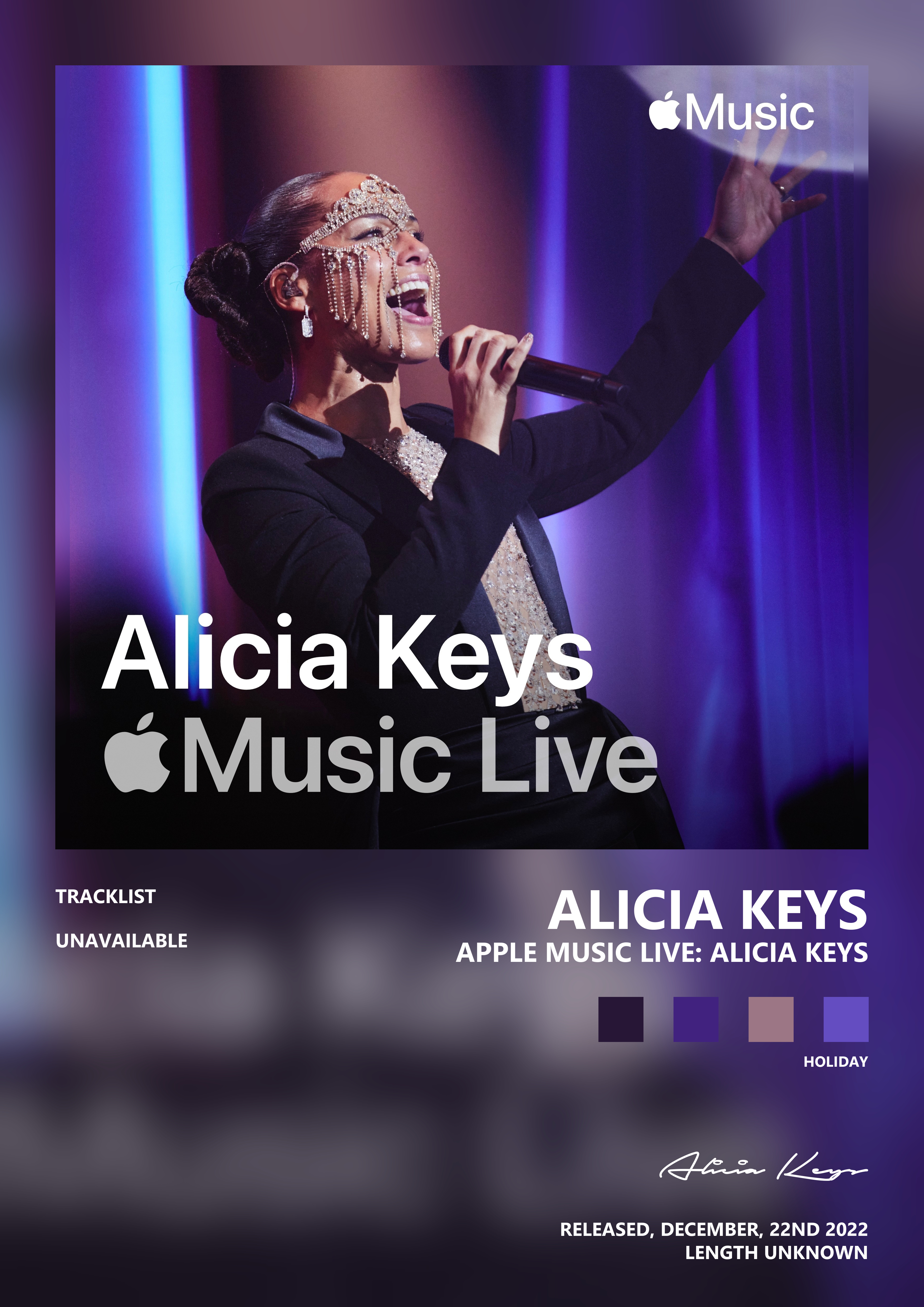 Music poster: Alicia Keys - Apple Music Live Alicia Keys