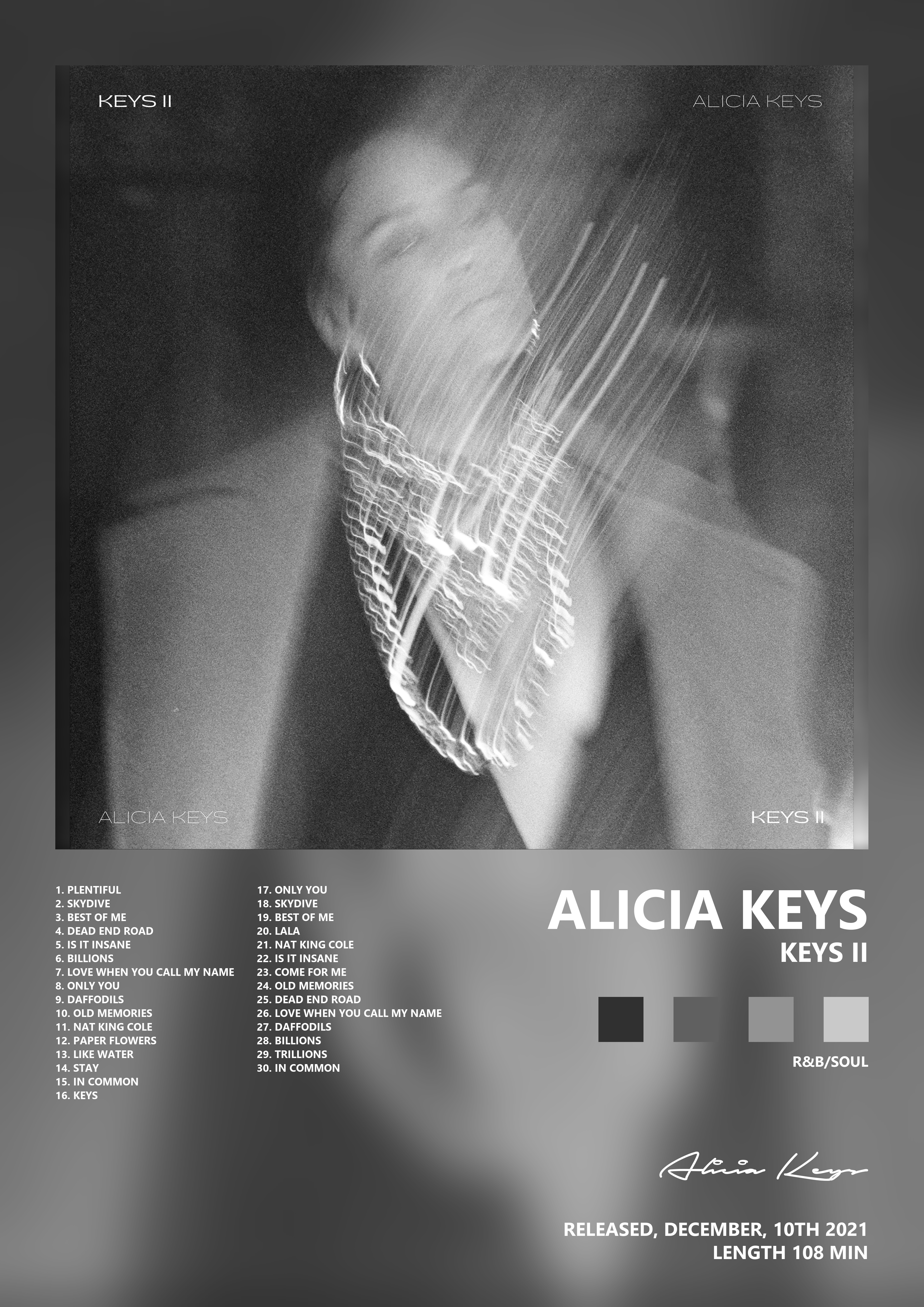 Music poster: Alicia Keys - KEYS II