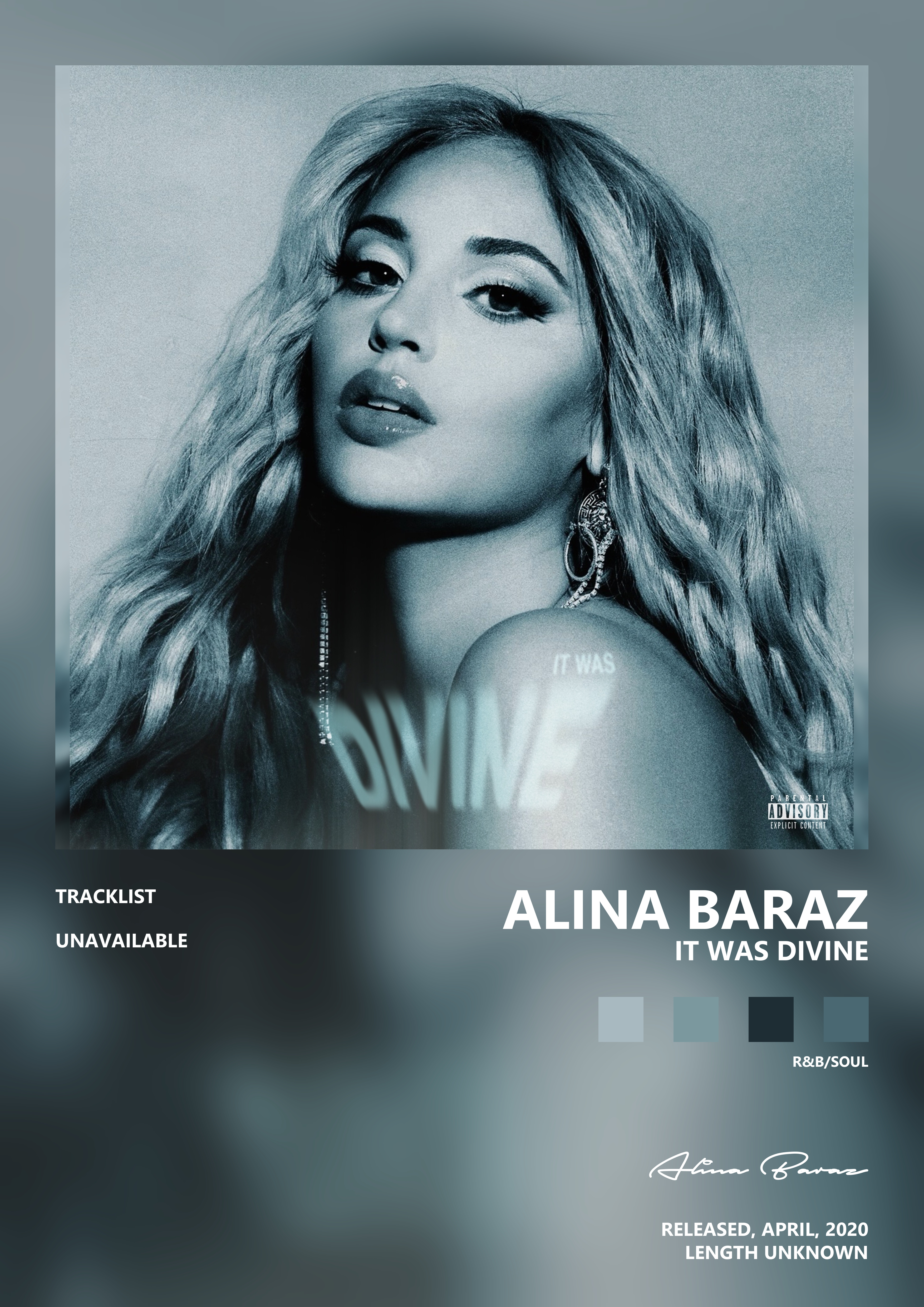 Music poster: Alina Baraz - It Was Divine