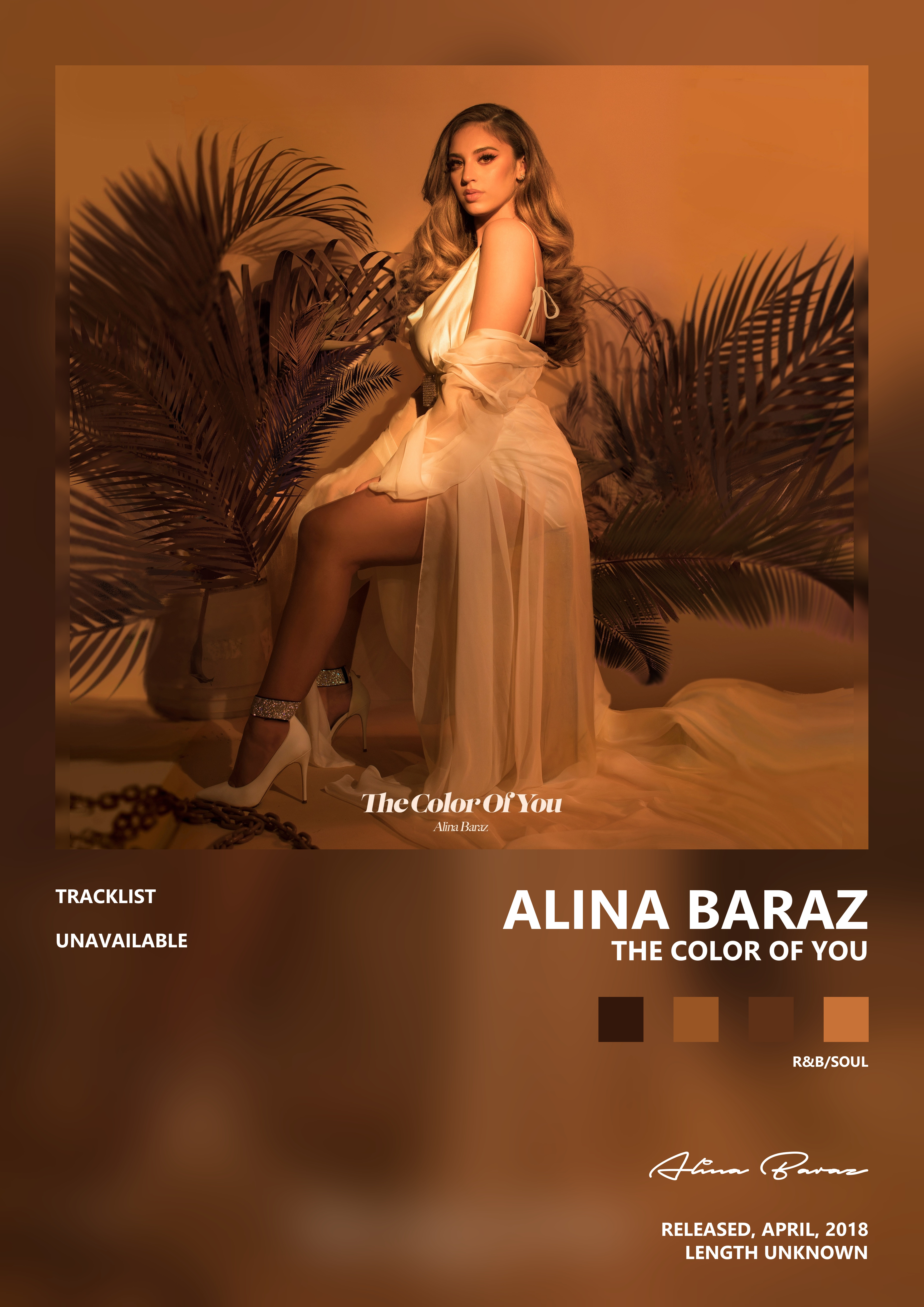 Music poster: Alina Baraz - The Color of You