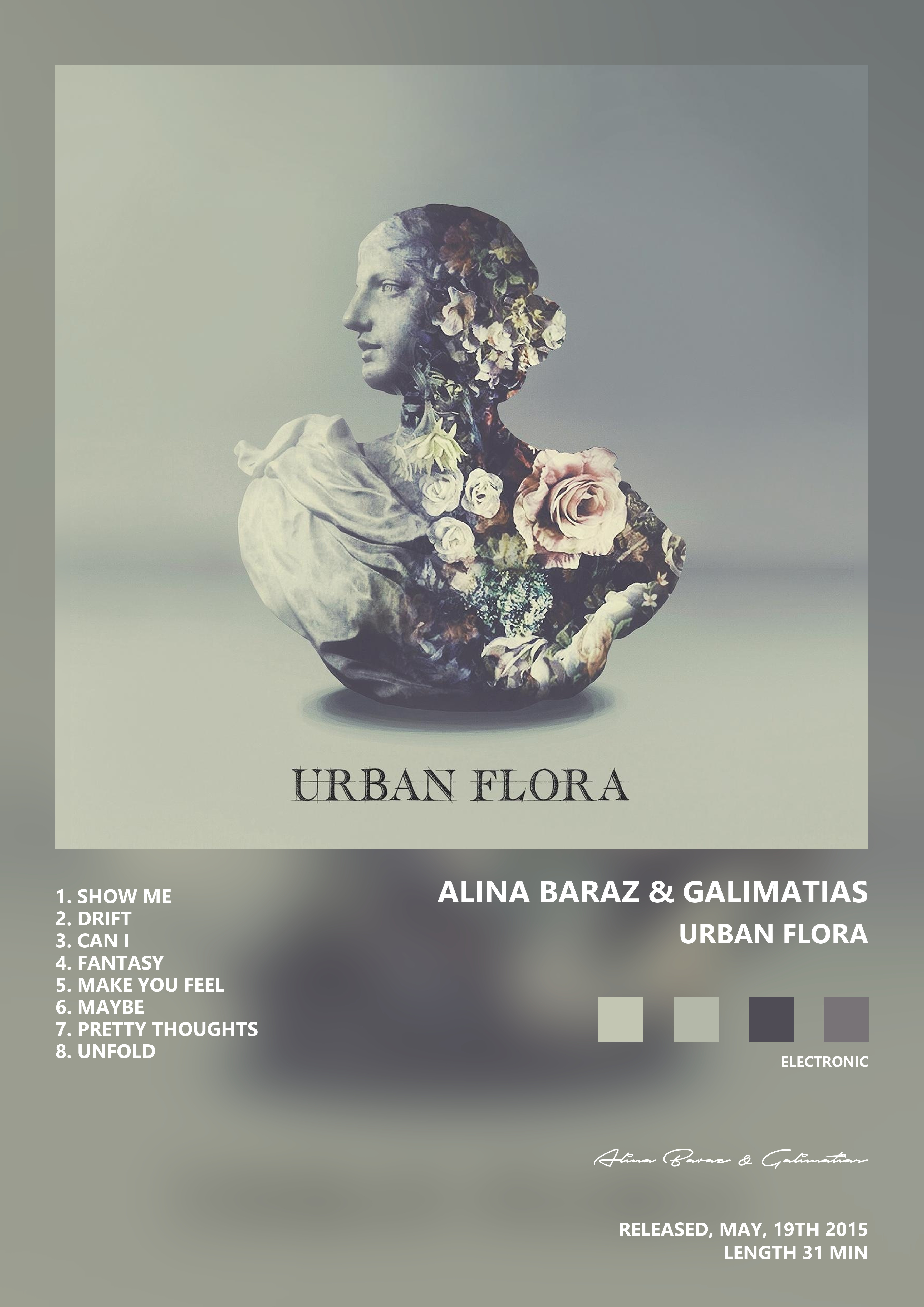Music poster: Alina Baraz Galimatias - Urban Flora