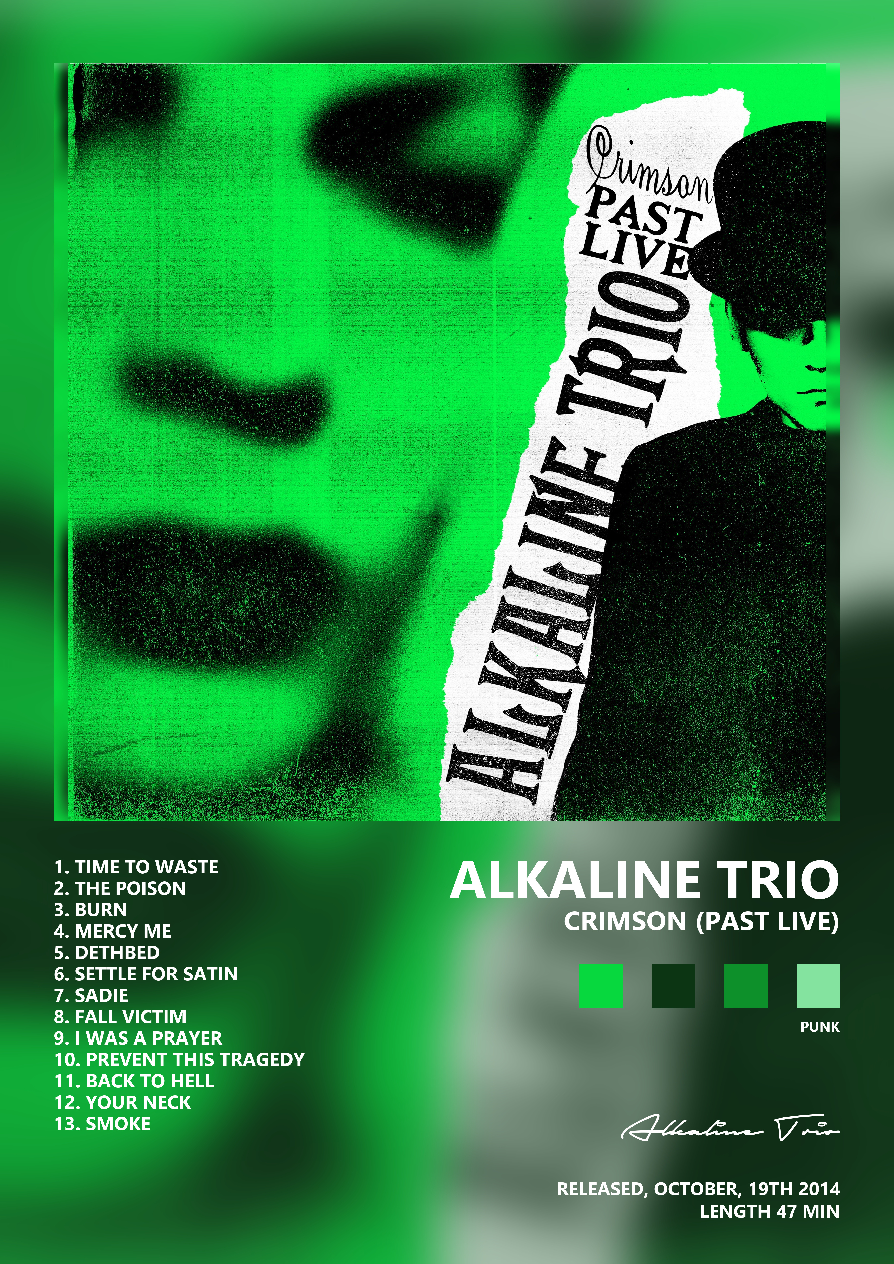 Music poster: Alkaline Trio - Crimson Past Live