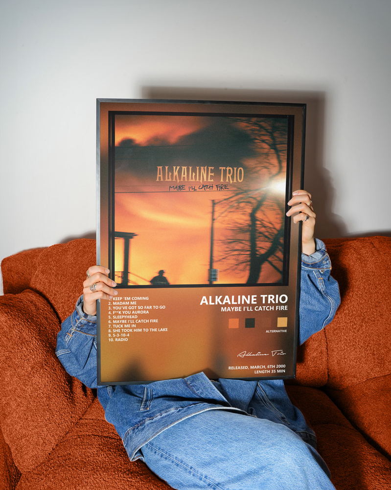 Music poster: Alkaline Trio - Maybe Ill Catch Fire