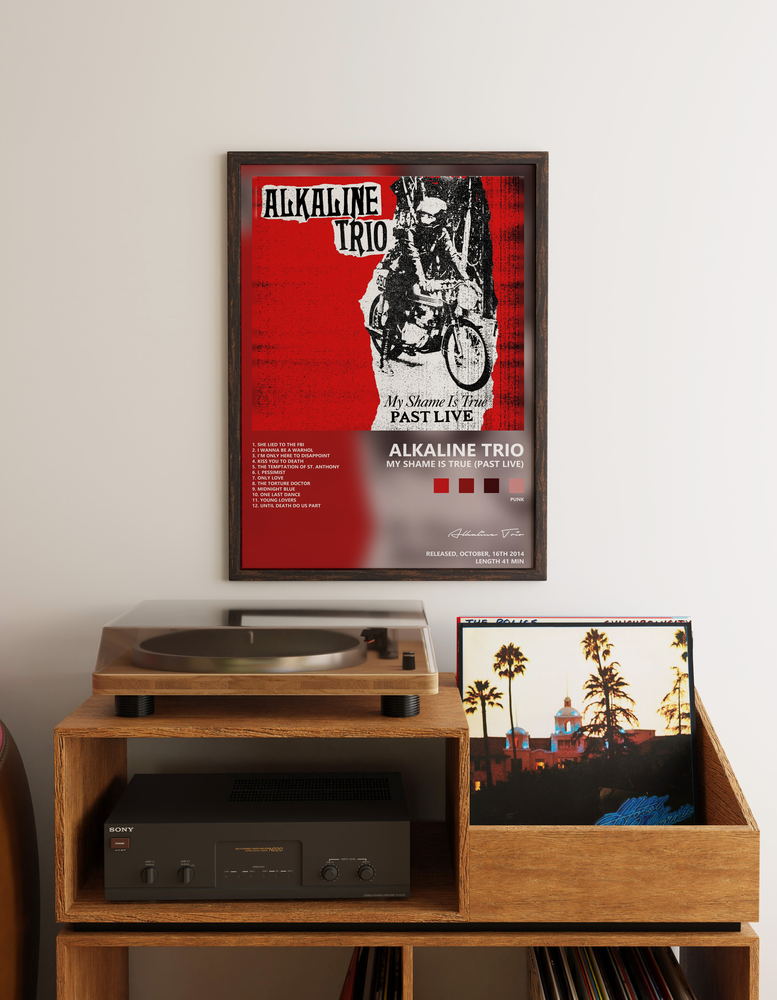 Music poster: Alkaline Trio - My Shame Is True Past Live