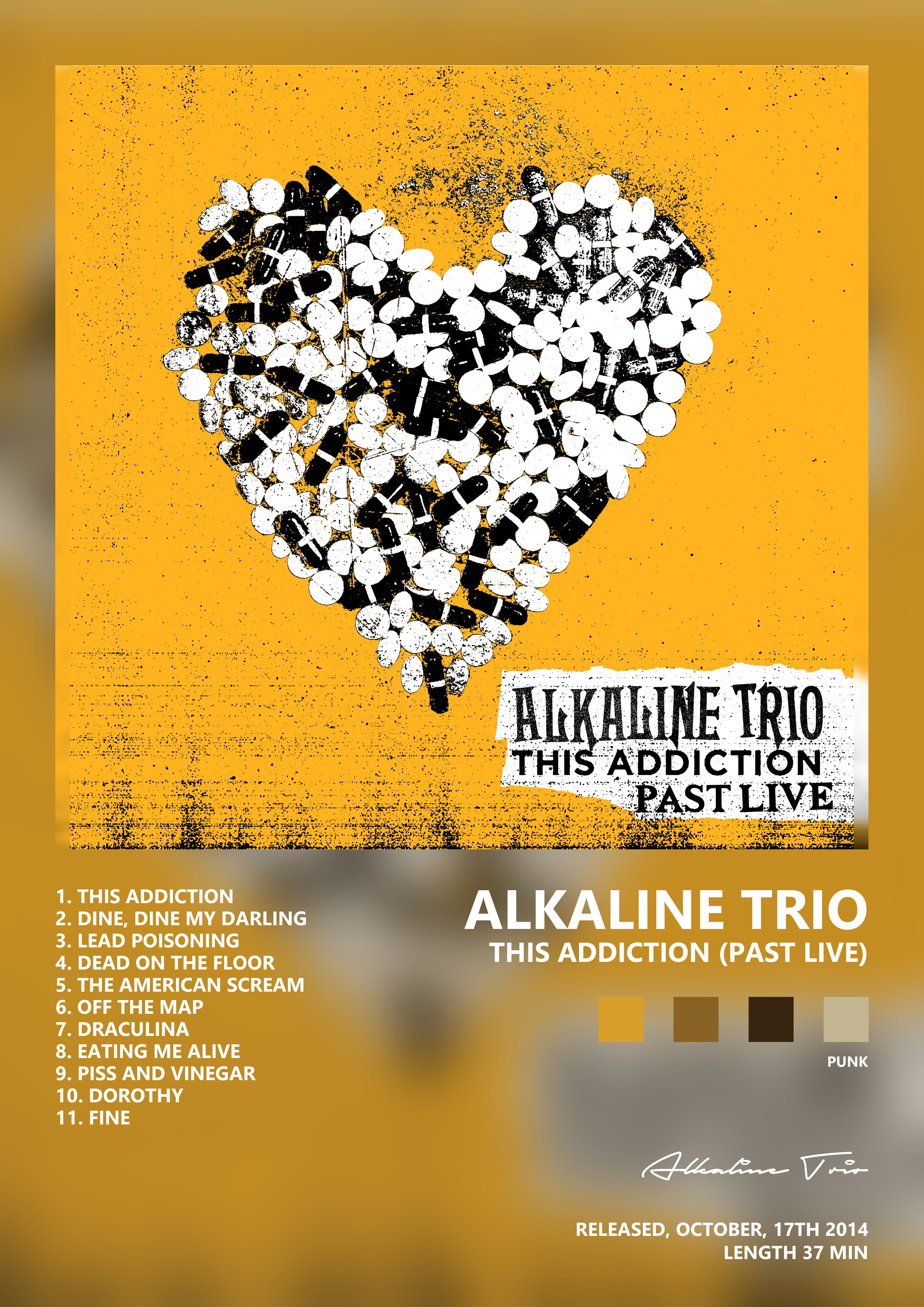 Music poster: Alkaline Trio - This Addiction Past Live