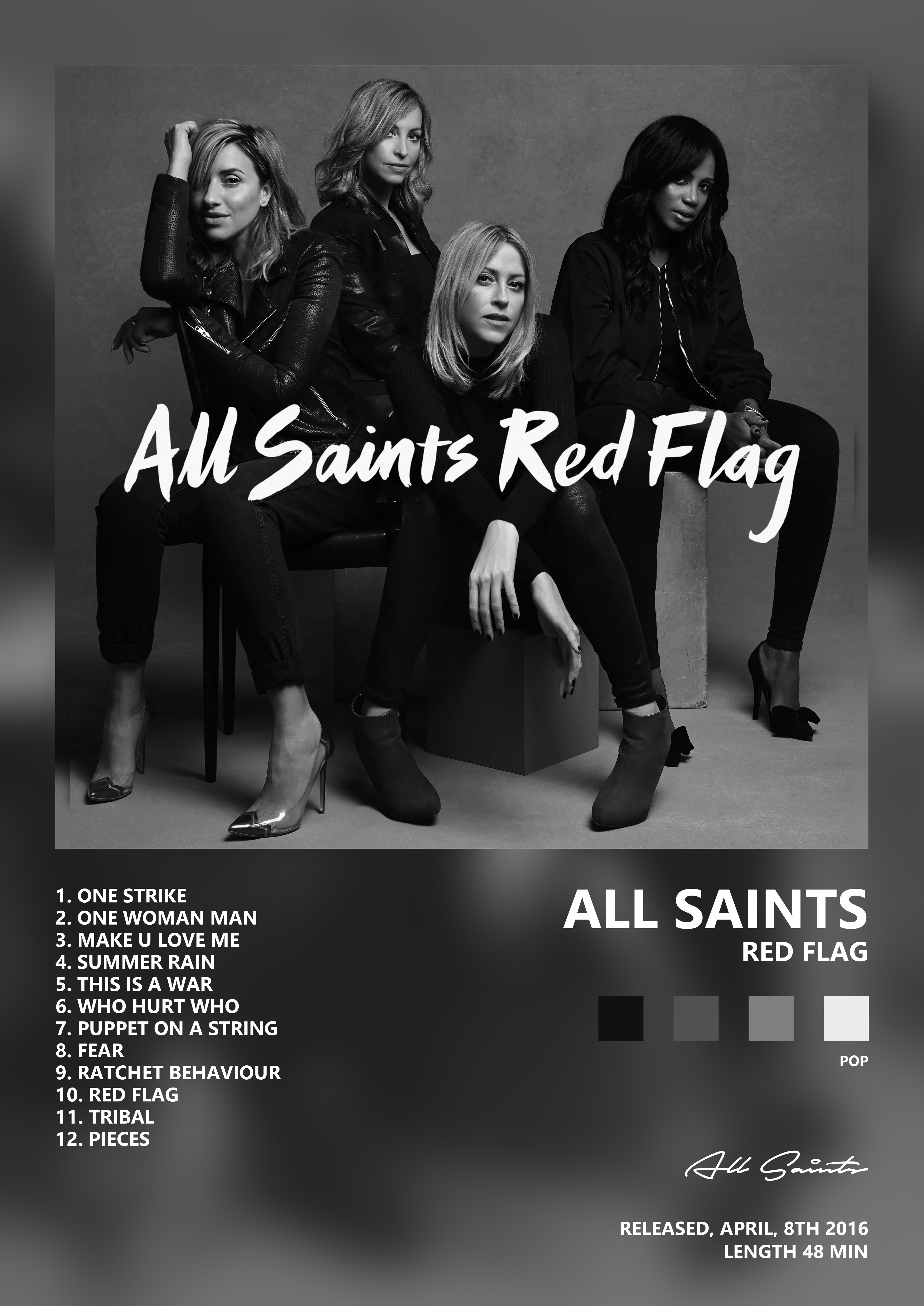 Music poster: All Saints - Red Flag