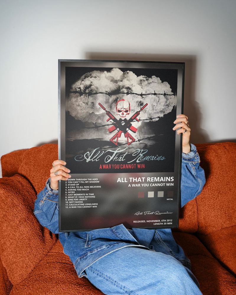 Music poster: All That Remains - A War You Cannot Win