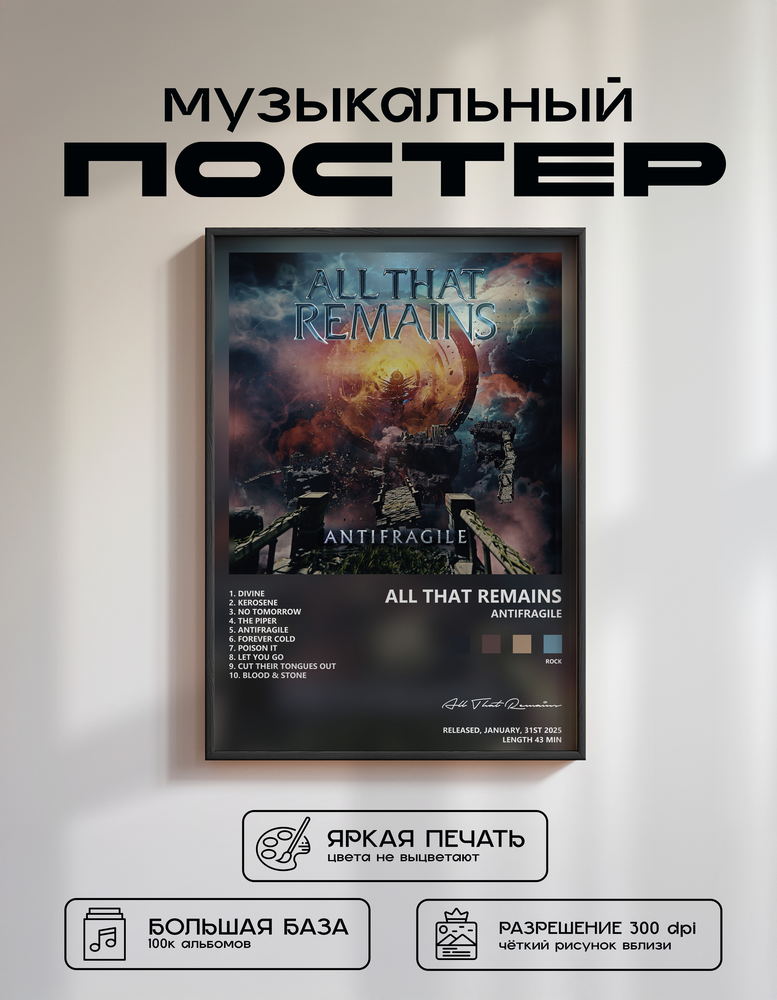 Music poster: All That Remains - Antifragile