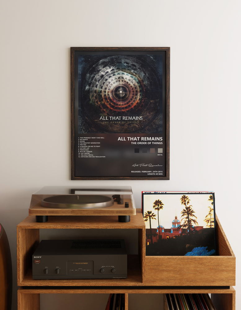 Music poster: All That Remains - The Order of Things