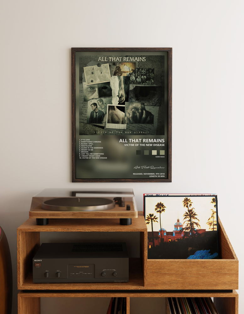 Music poster: All That Remains - Victim of the New Disease