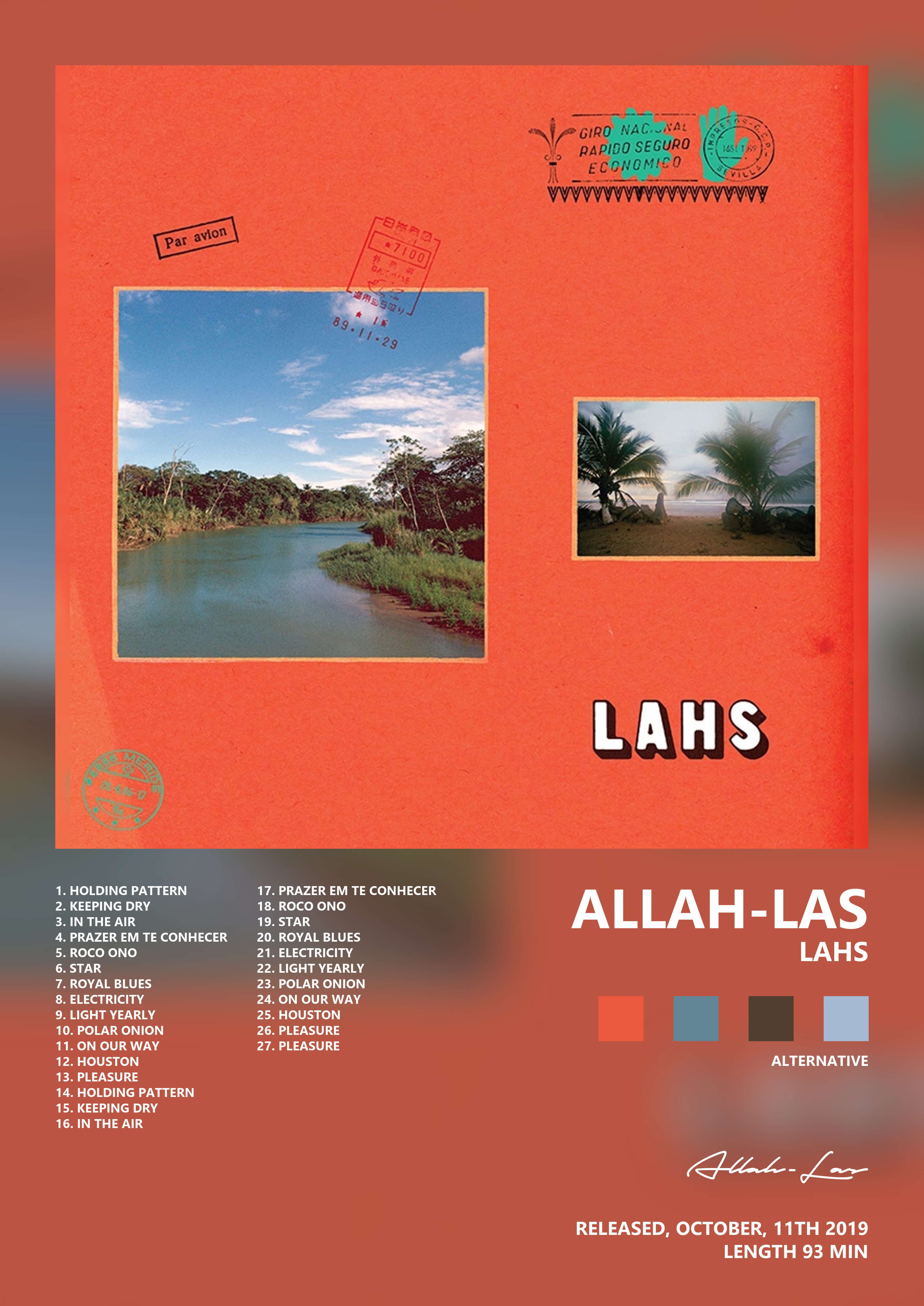 Music poster: Allah-Las - LAHS