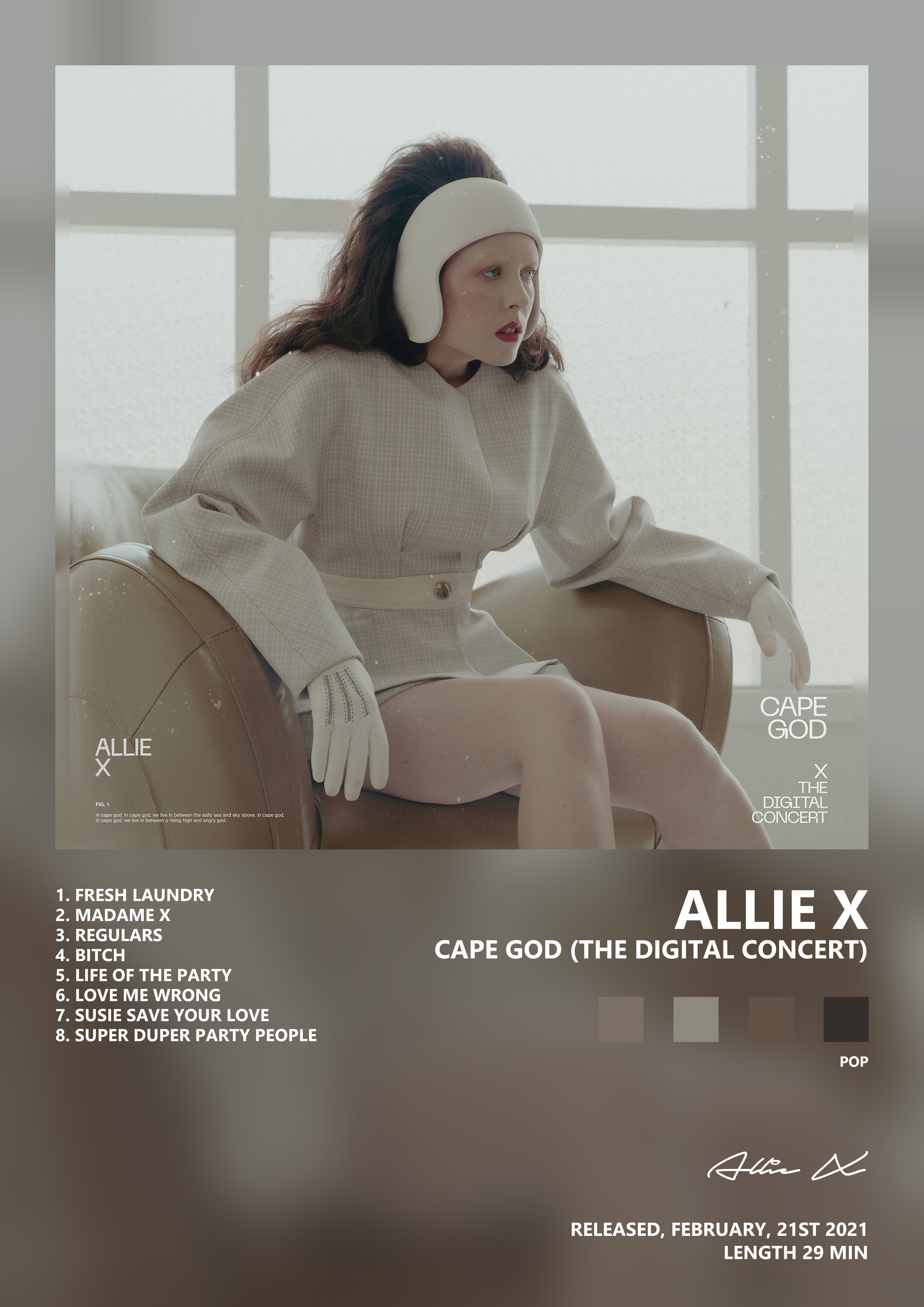 Music poster: Allie X - Cape God The Digital Concert