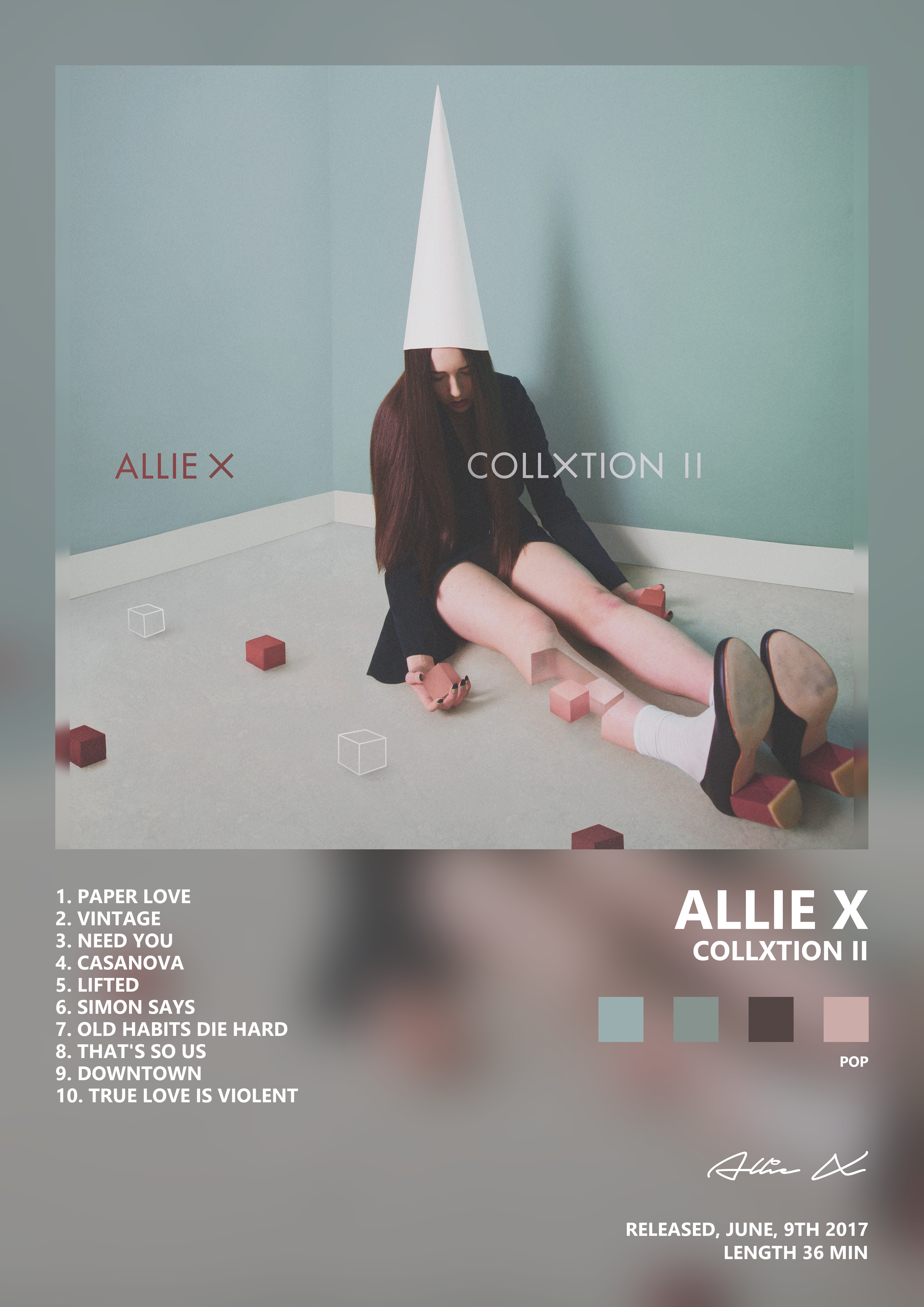 Music poster: Allie X - CollXtion II