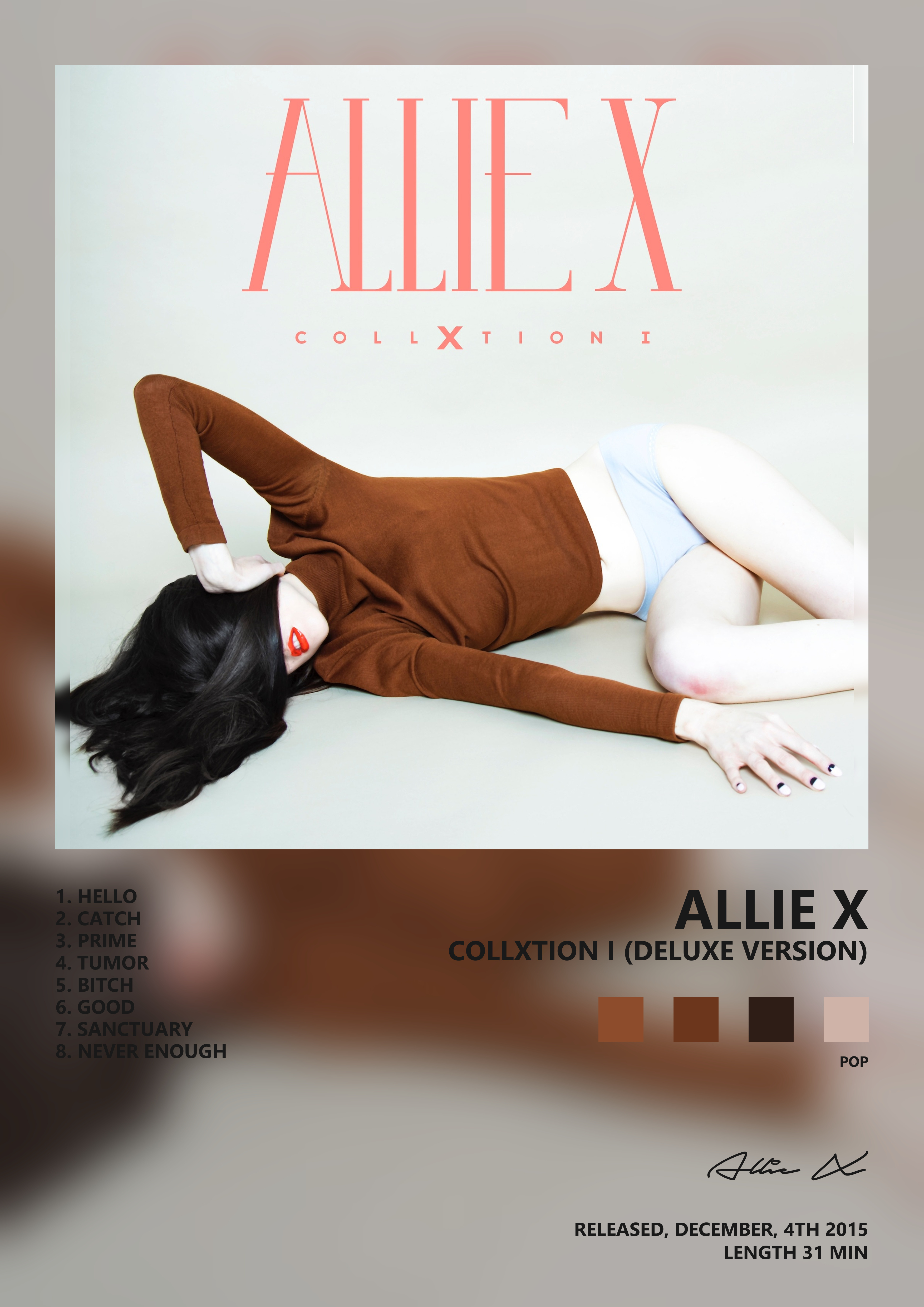 Music poster: Allie X - CollXtion I Deluxe Version
