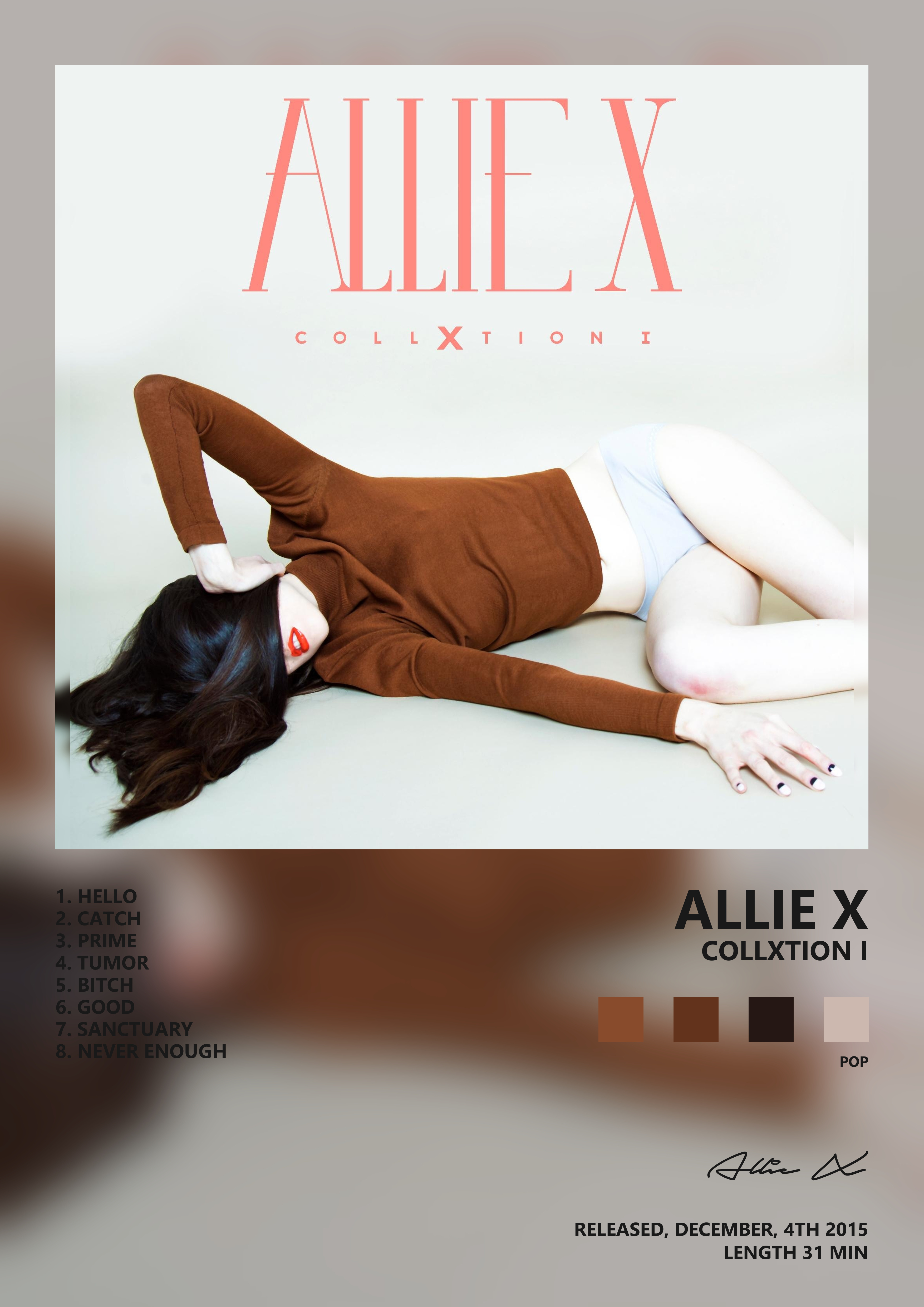 Music poster: Allie X - Collxtion I