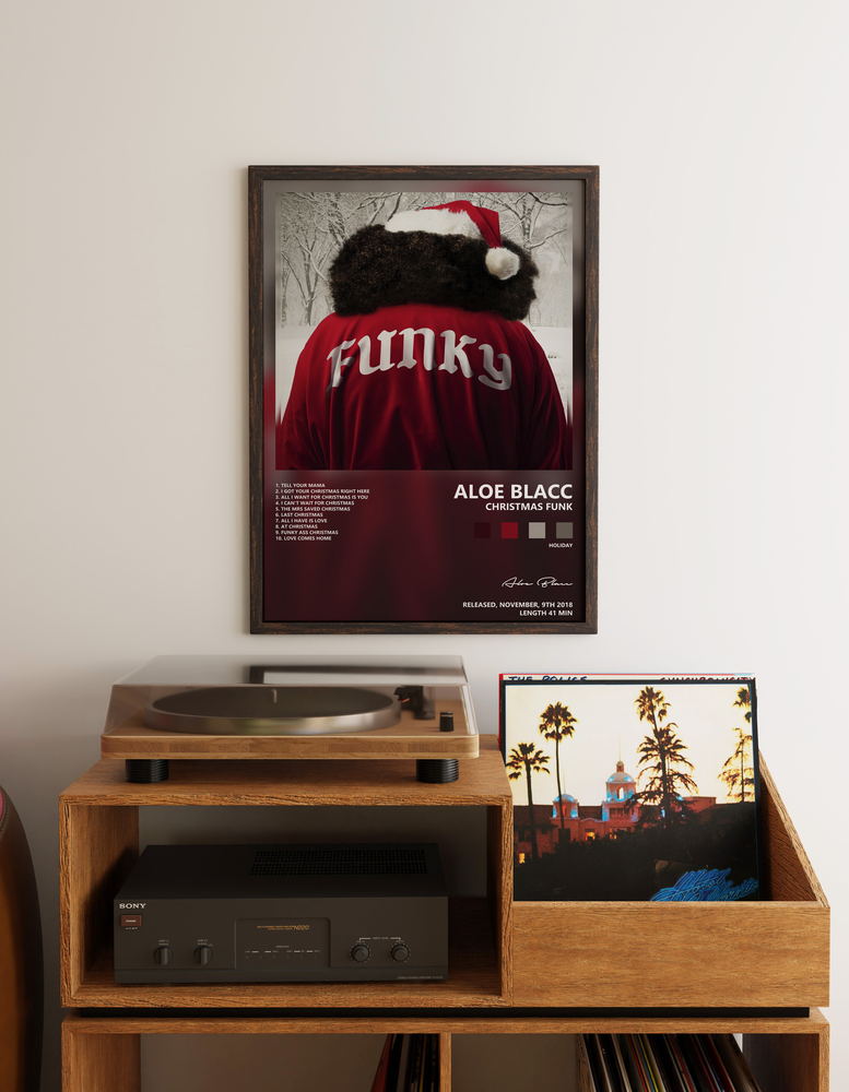 Music poster: Aloe Blacc - Christmas Funk
