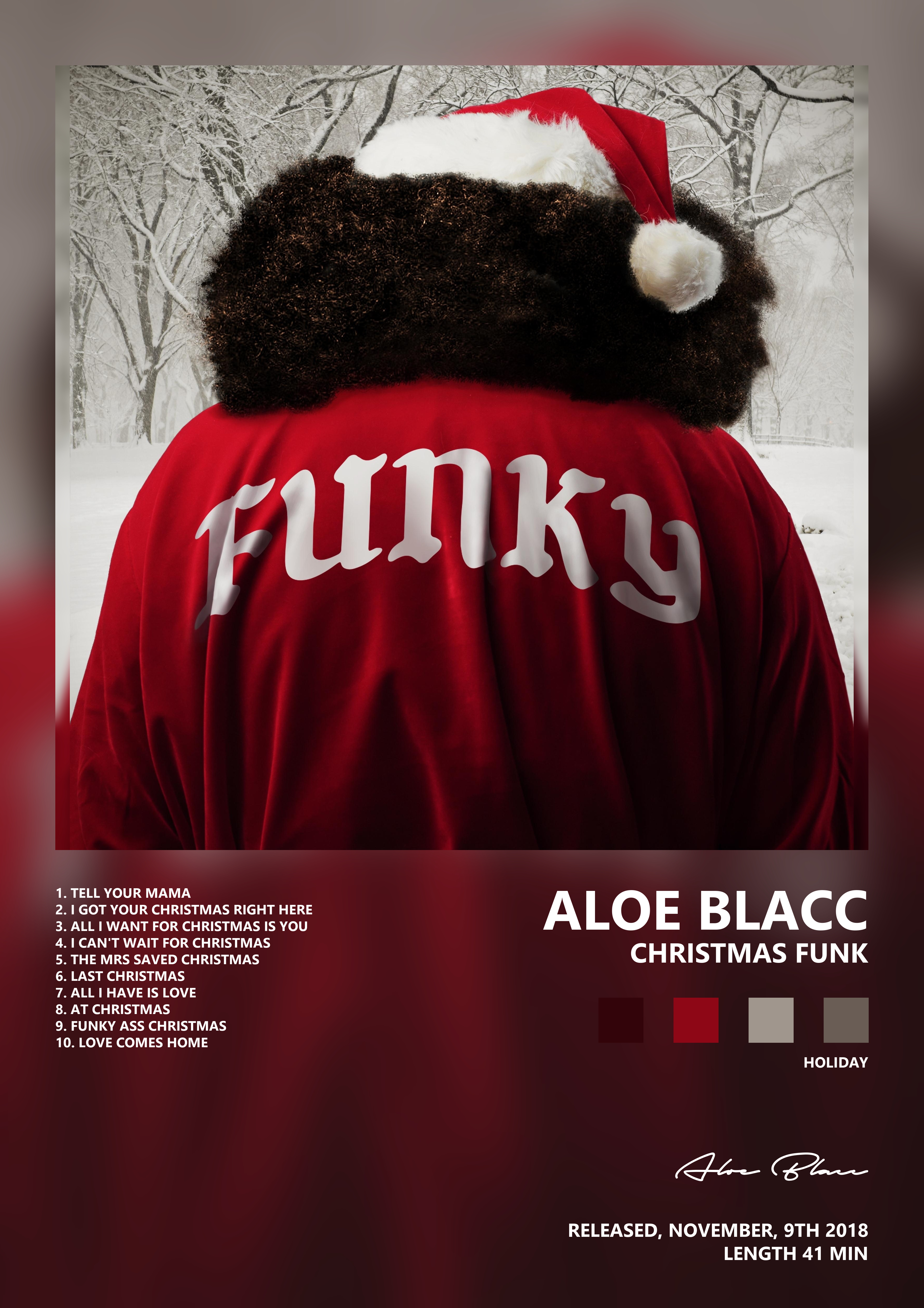 Music poster: Aloe Blacc - Christmas Funk