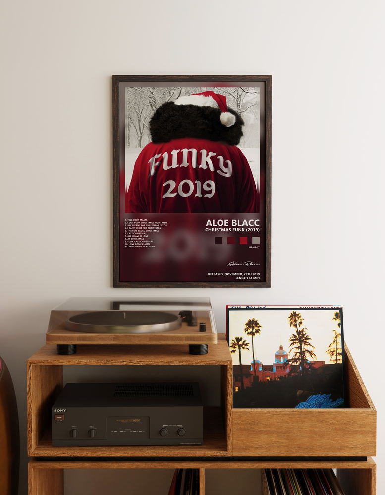 Music poster: Aloe Blacc - Christmas Funk 2019