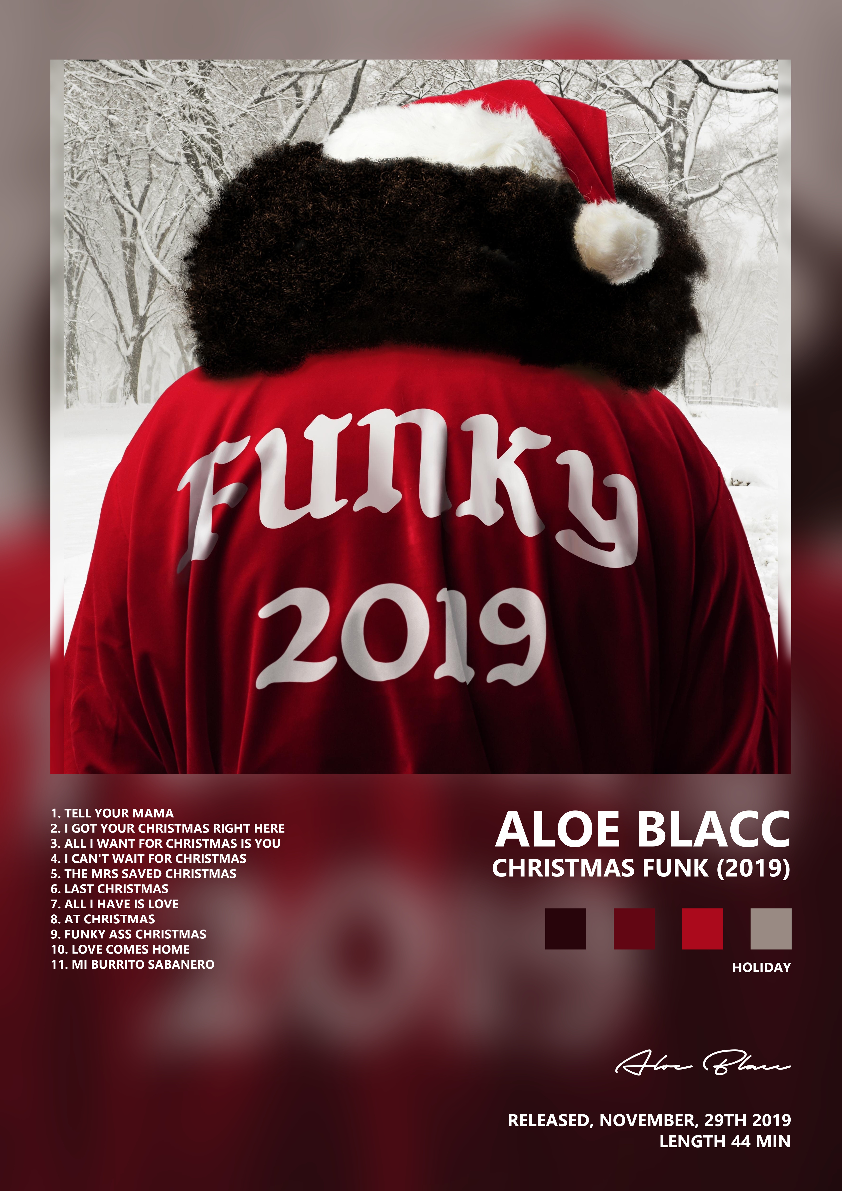 Music poster: Aloe Blacc - Christmas Funk 2019