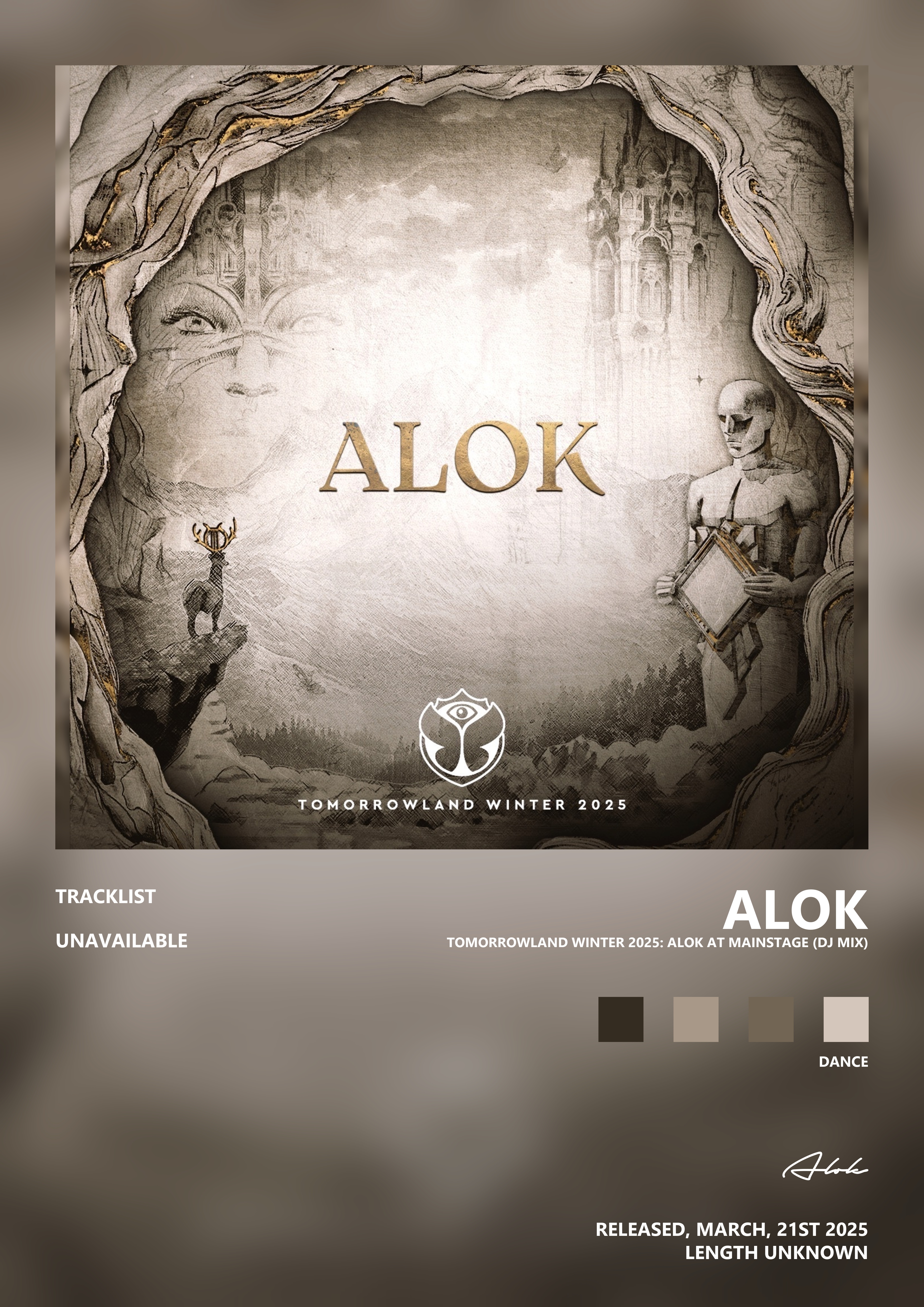 Music poster: Alok - Tomorrowland Winter 2025 Alok at Mainstage DJ Mix