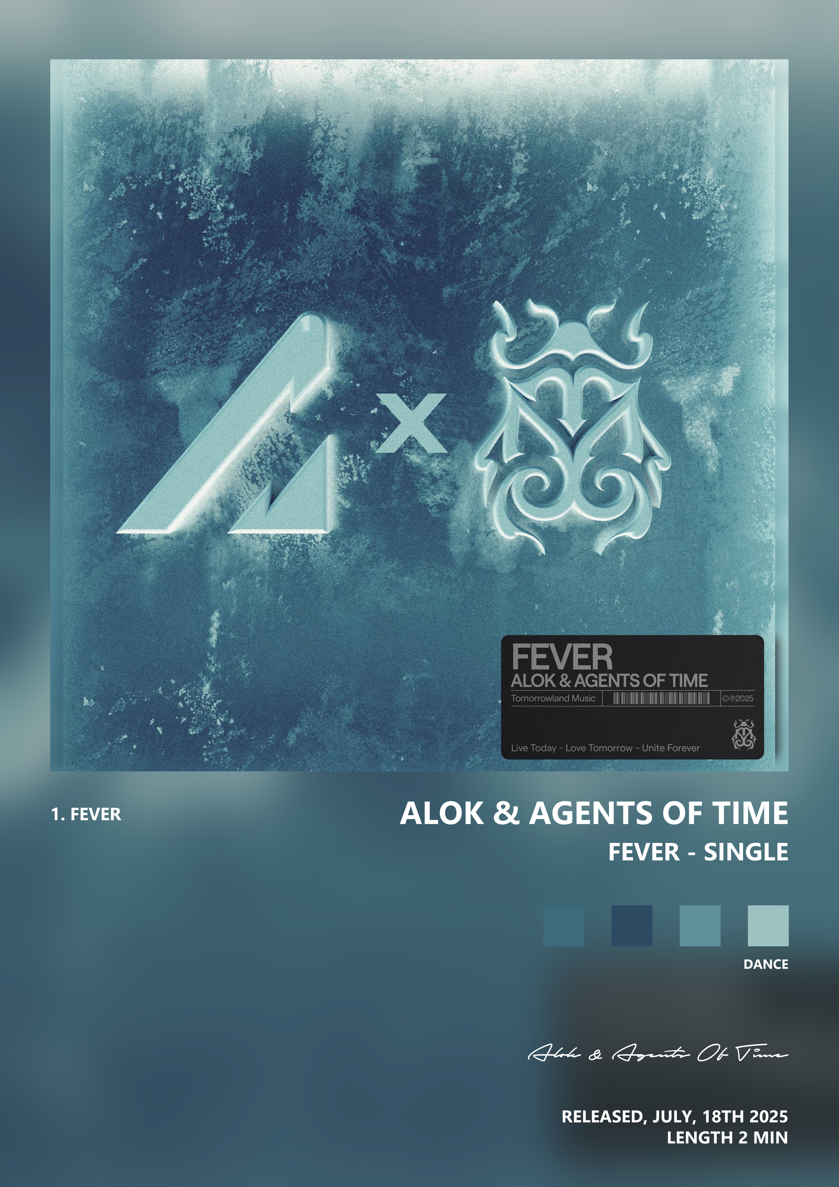 Music poster: Alok Agents Of Time - Fever - Single