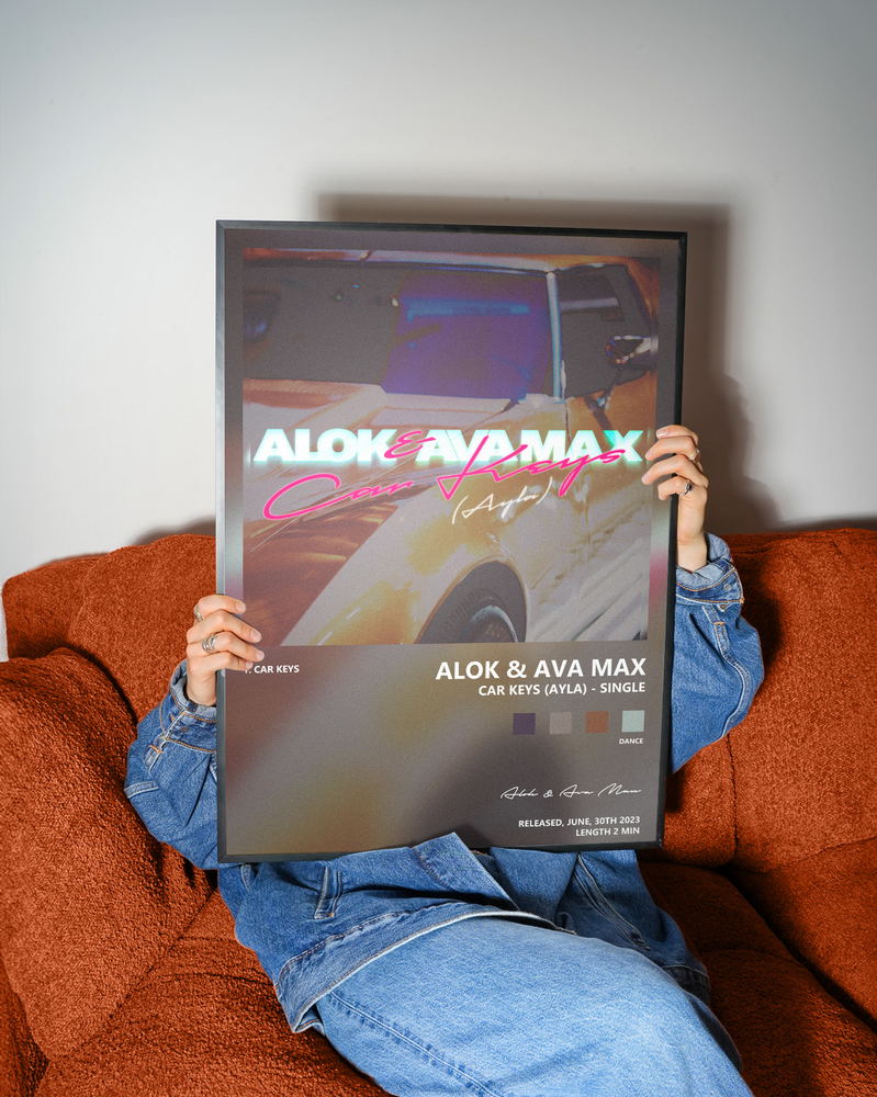 Music poster: Alok Ava Max - Car Keys Ayla - Single