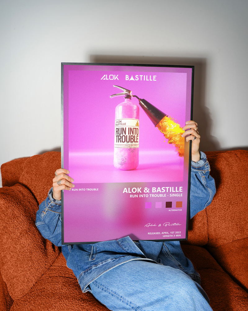 Music poster: Alok Bastille - Run Into Trouble - Single