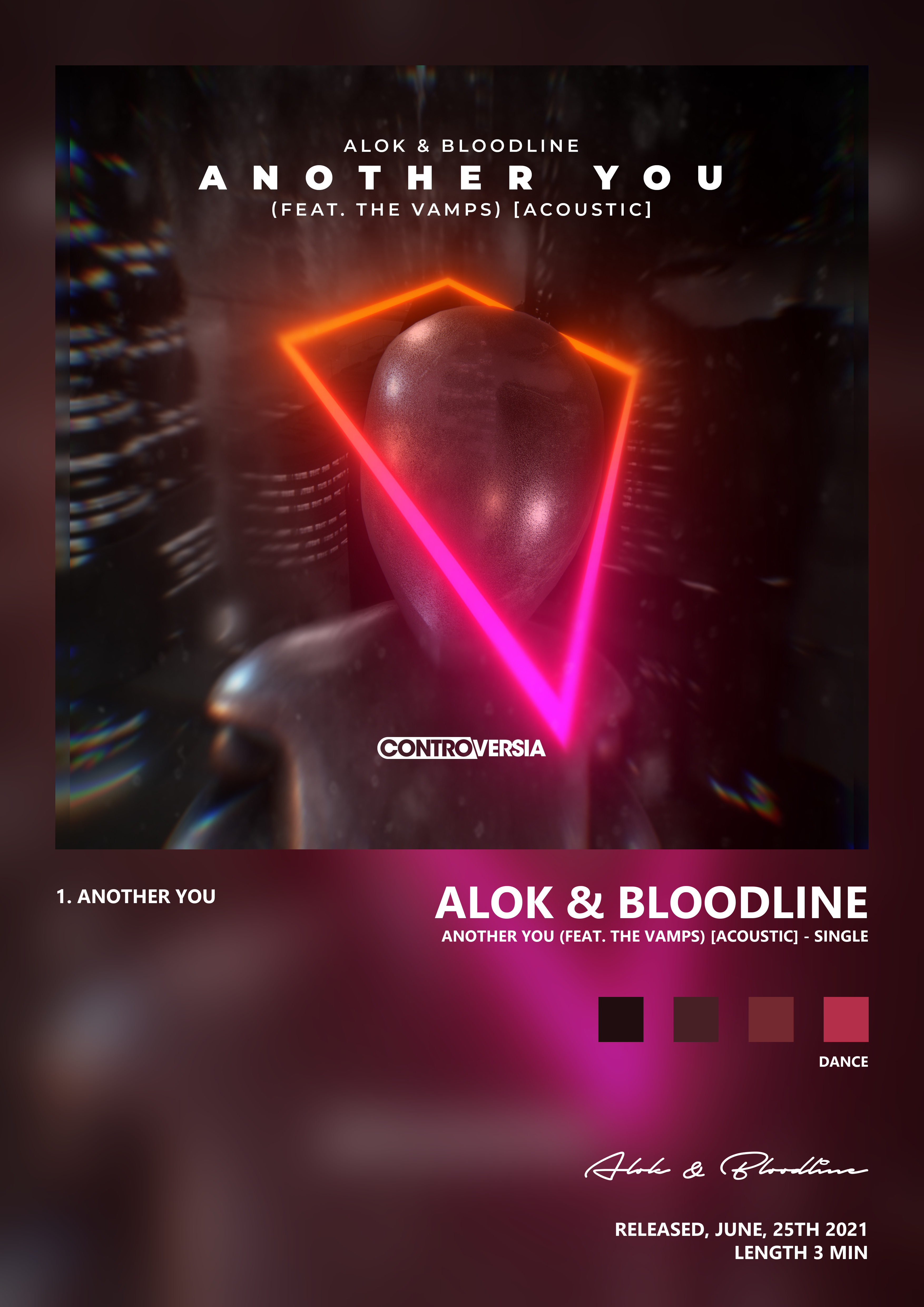 Music poster: Alok Bloodline - Another You feat The Vamps Acoustic - Single