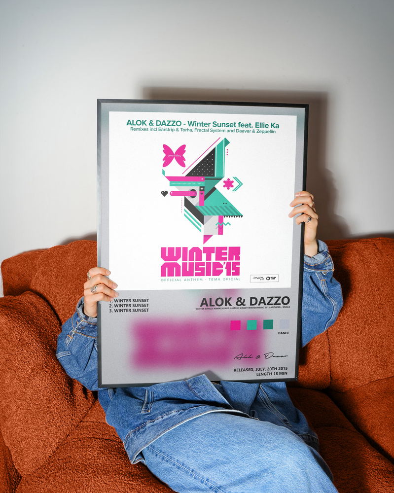 Music poster: Alok Dazzo - Winter Sunset Remixes part1 Green Valley Winter Music 2015 Anthem - Single