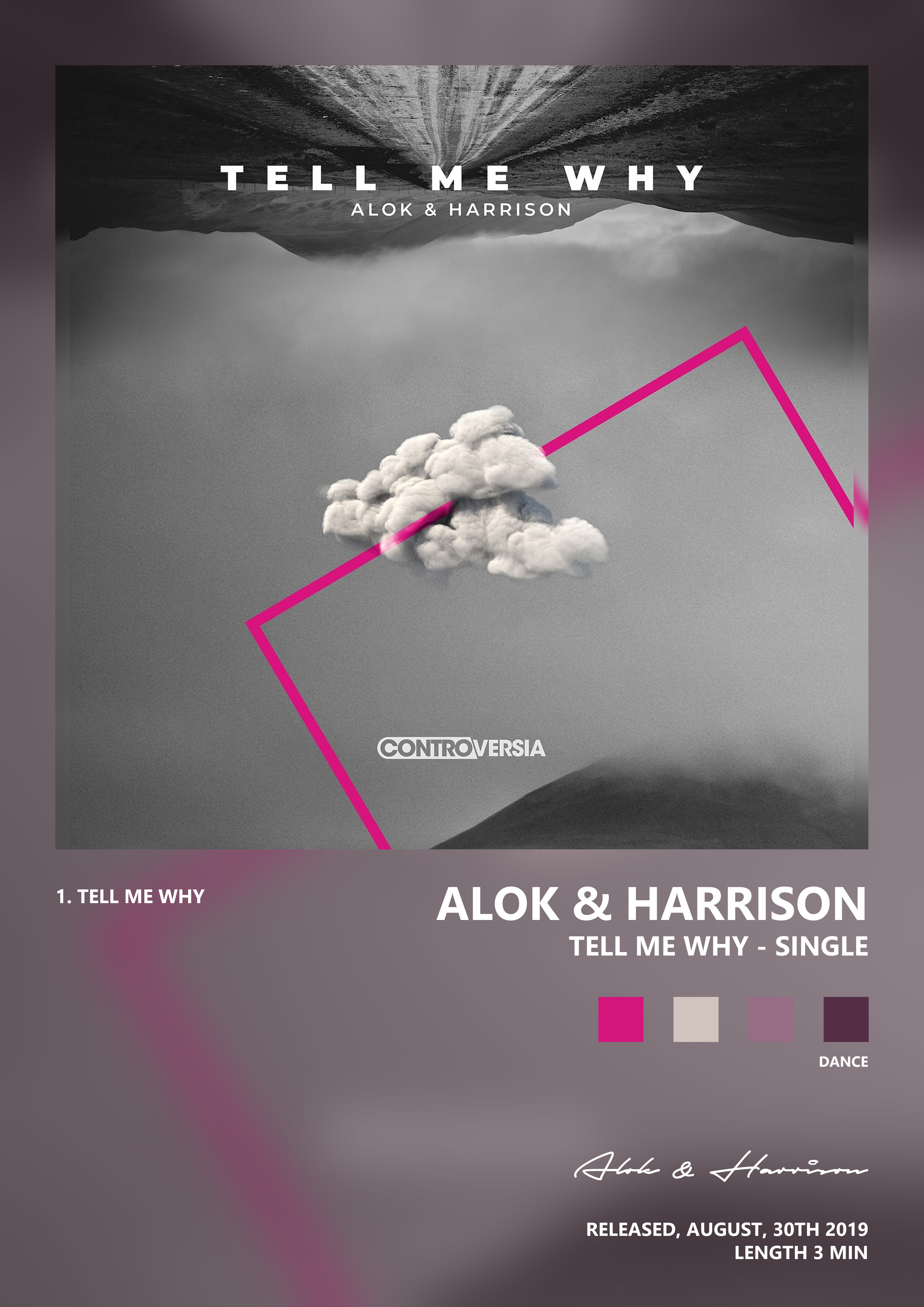 Music poster: Alok Harrison - Tell Me Why - Single