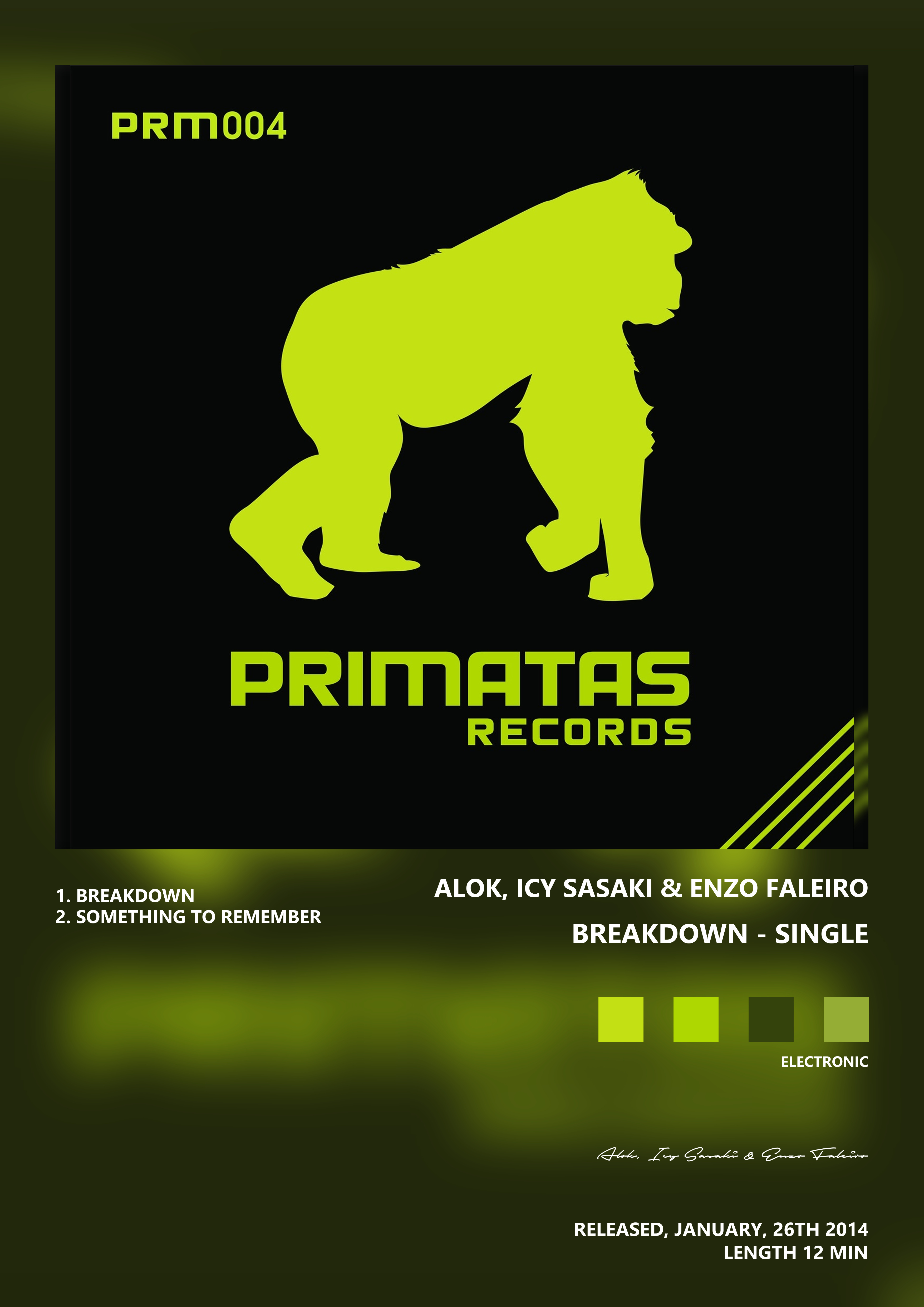 Music poster: Alok Icy Sasaki Enzo Faleiro - Breakdown - Single