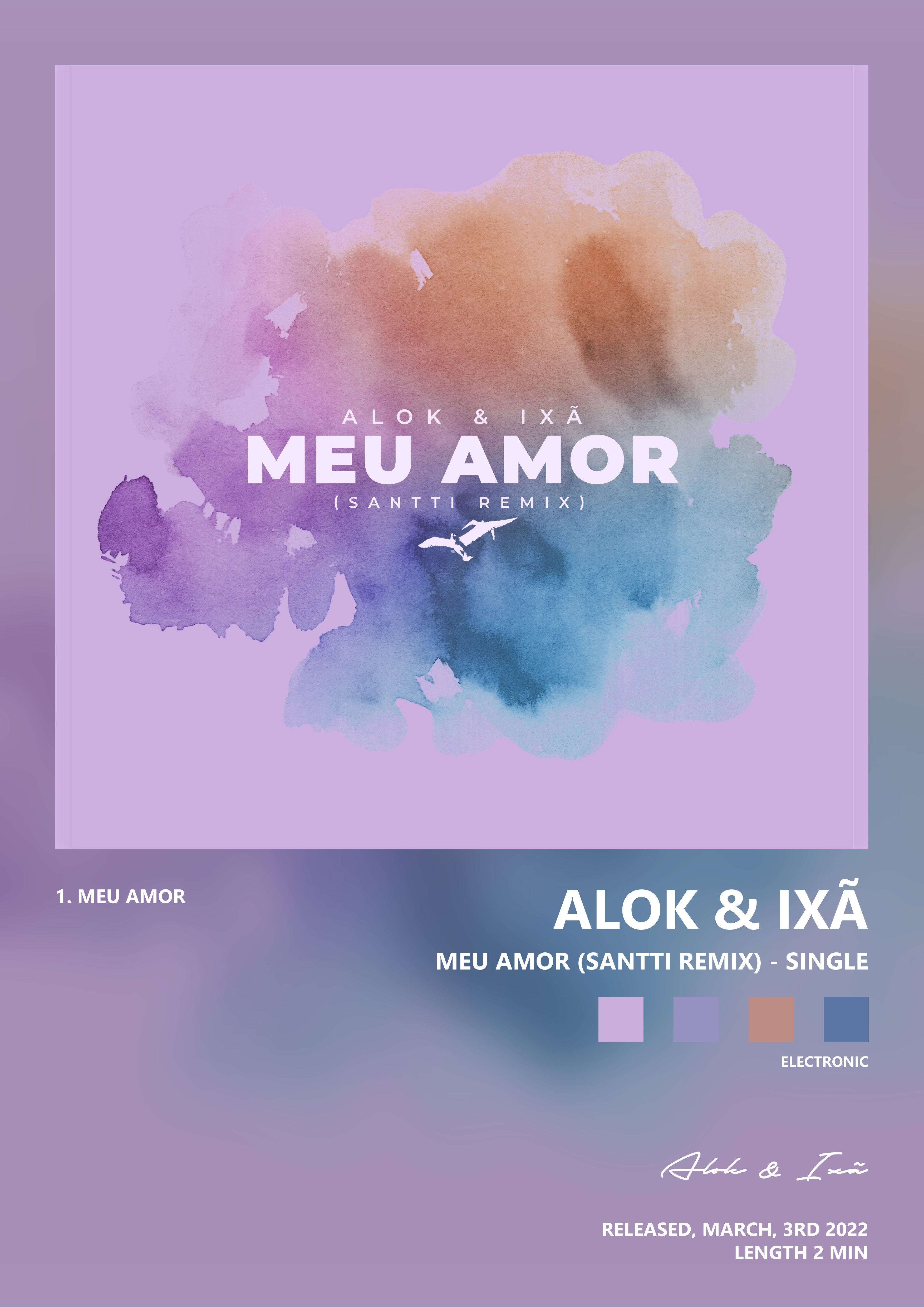 Music poster: Alok Ixã - Meu Amor Santti Remix - Single