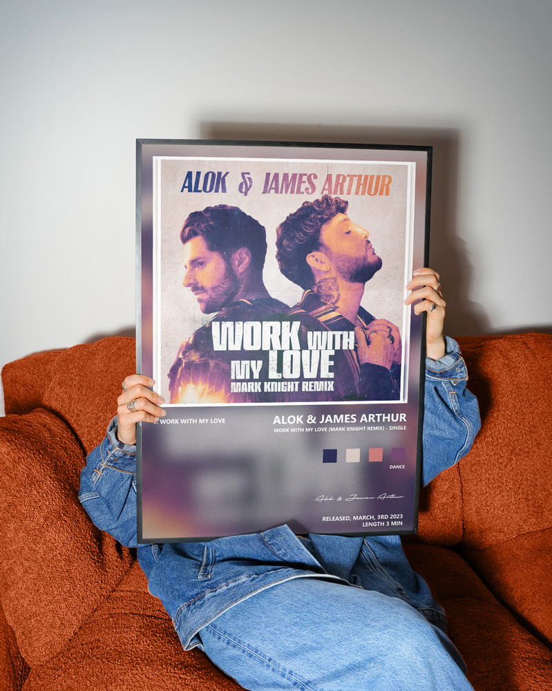 Music poster: Alok James Arthur - Work With My Love Mark Knight Remix - Single