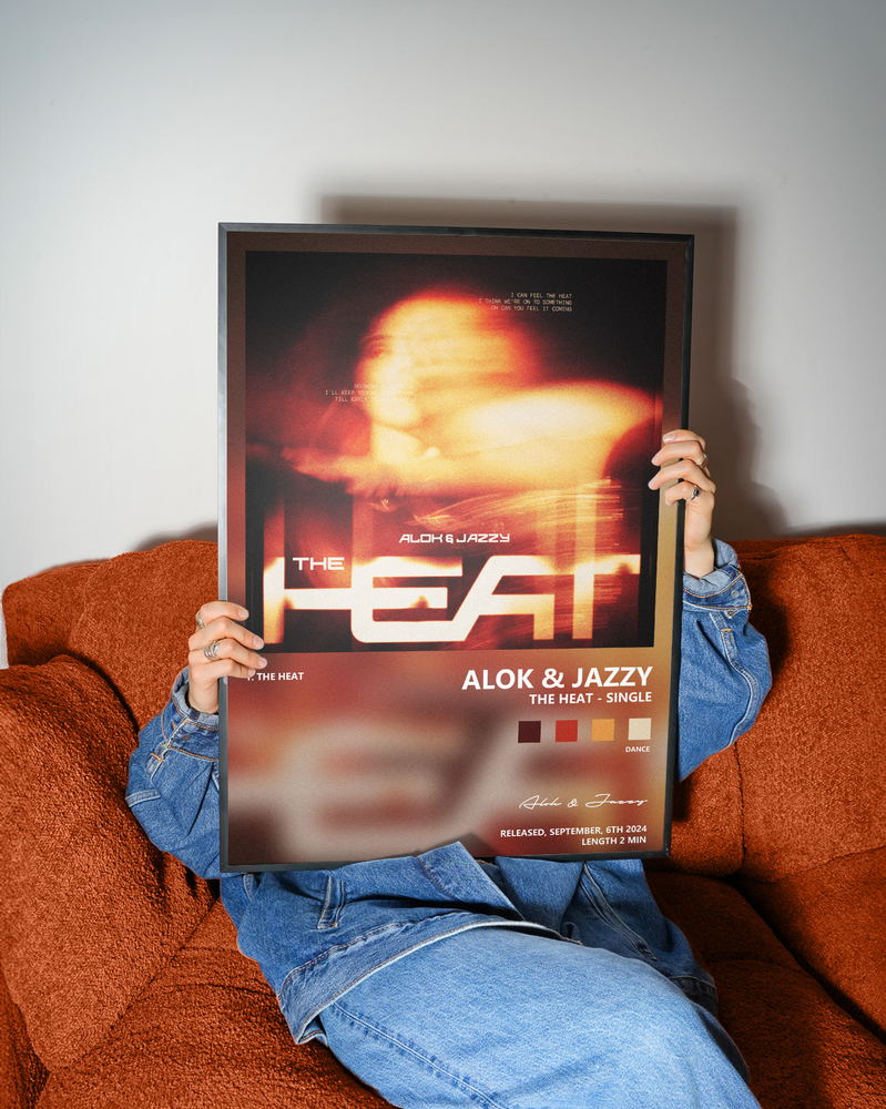 Music poster: Alok Jazzy - The Heat - Single
