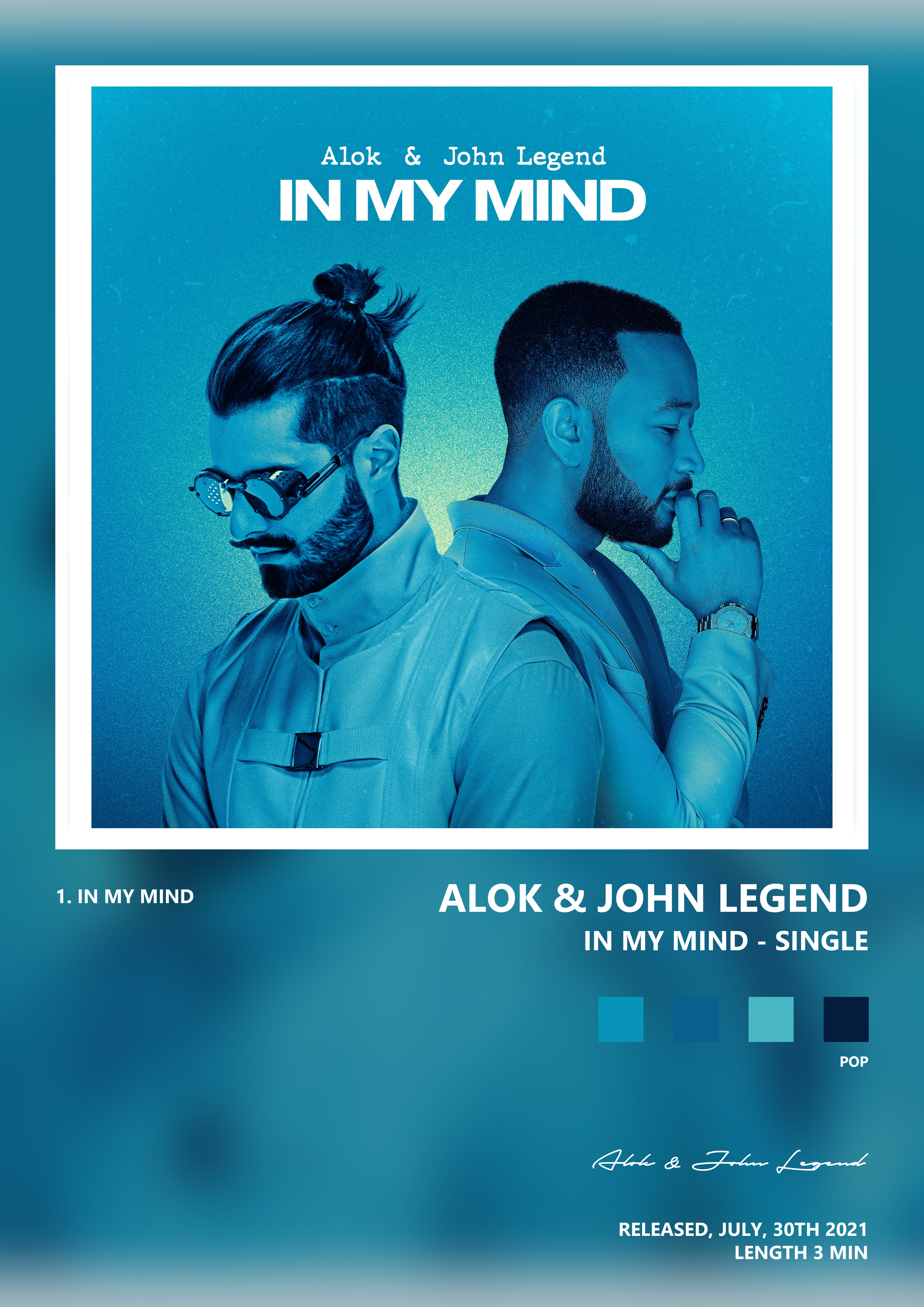 Music poster: Alok John Legend - In My Mind - Single