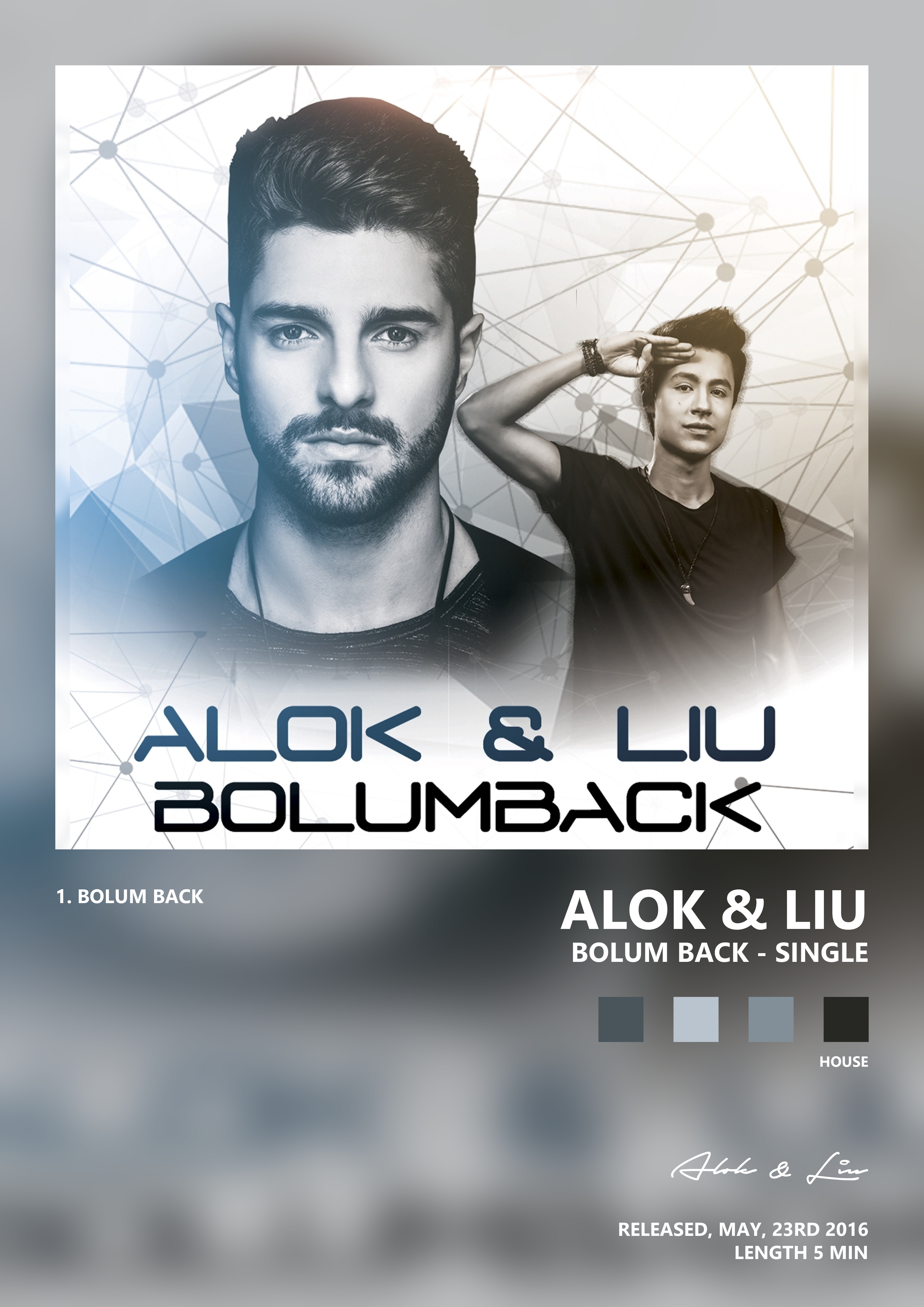 Music poster: Alok Liu - Bolum Back - Single
