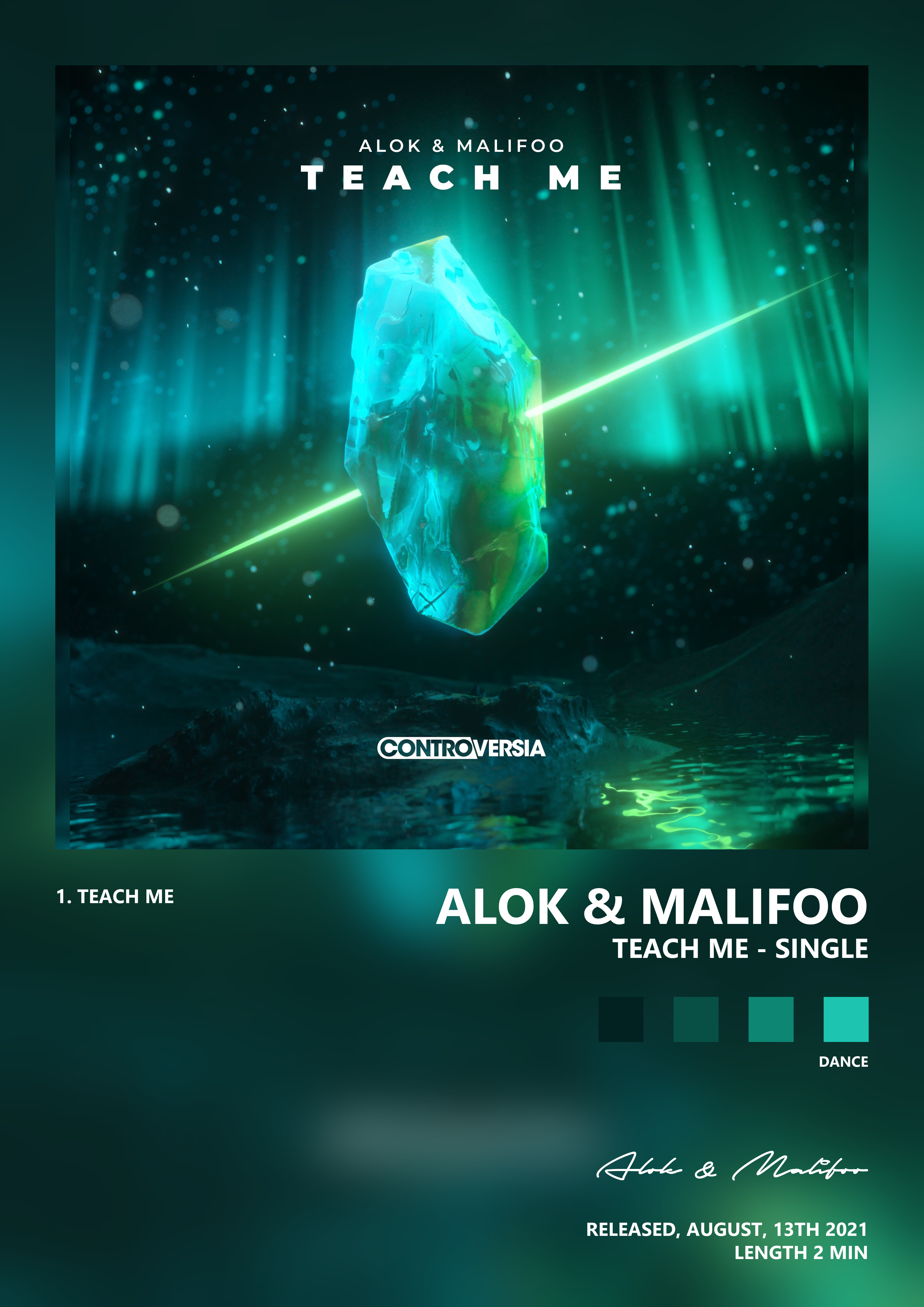 Music poster: Alok Malifoo - Teach Me - Single