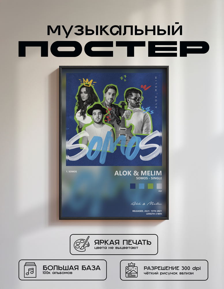 Music poster: Alok Melim - Somos - Single