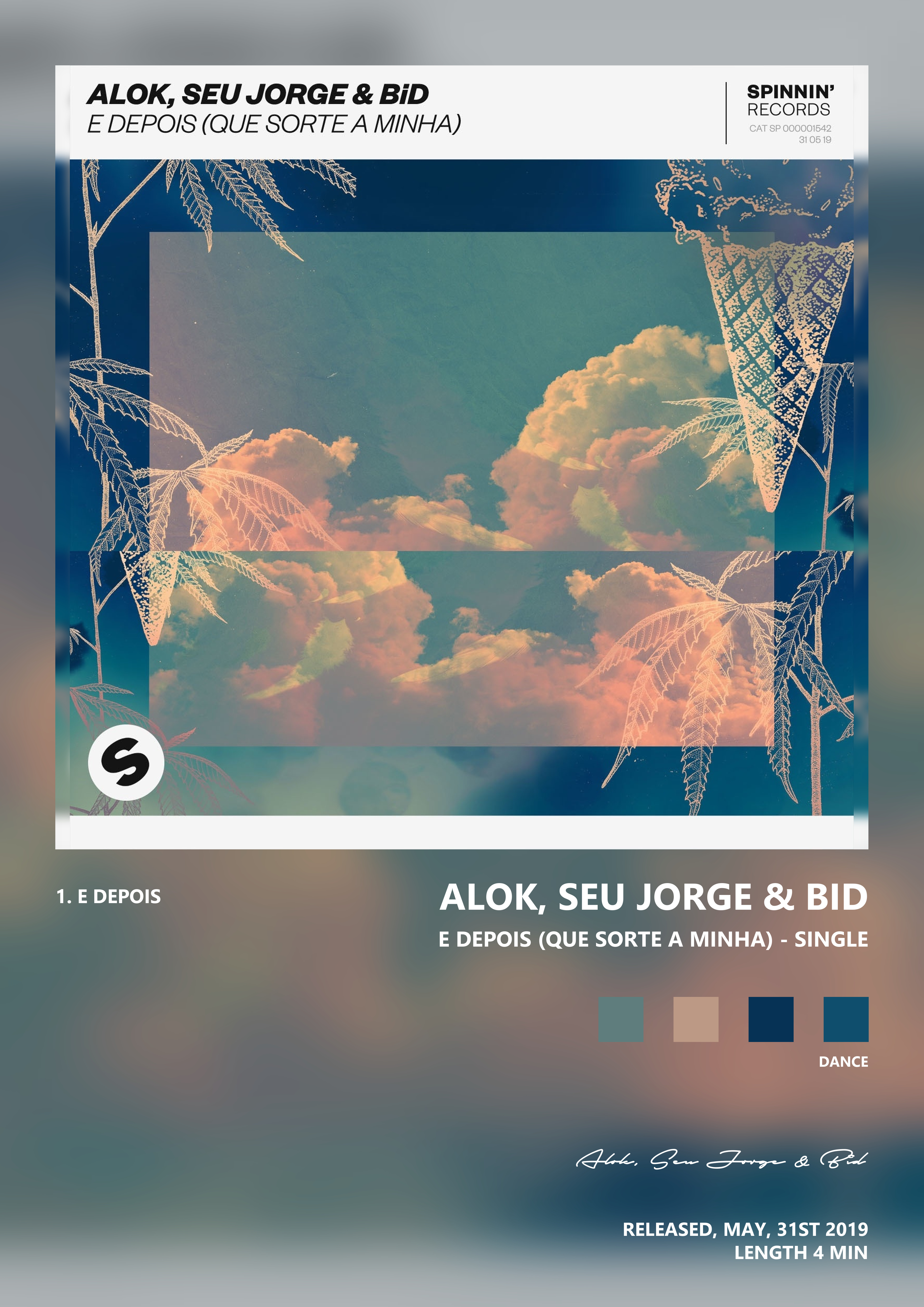 Music poster: Alok Seu Jorge Bid - E Depois Que Sorte a Minha - Single