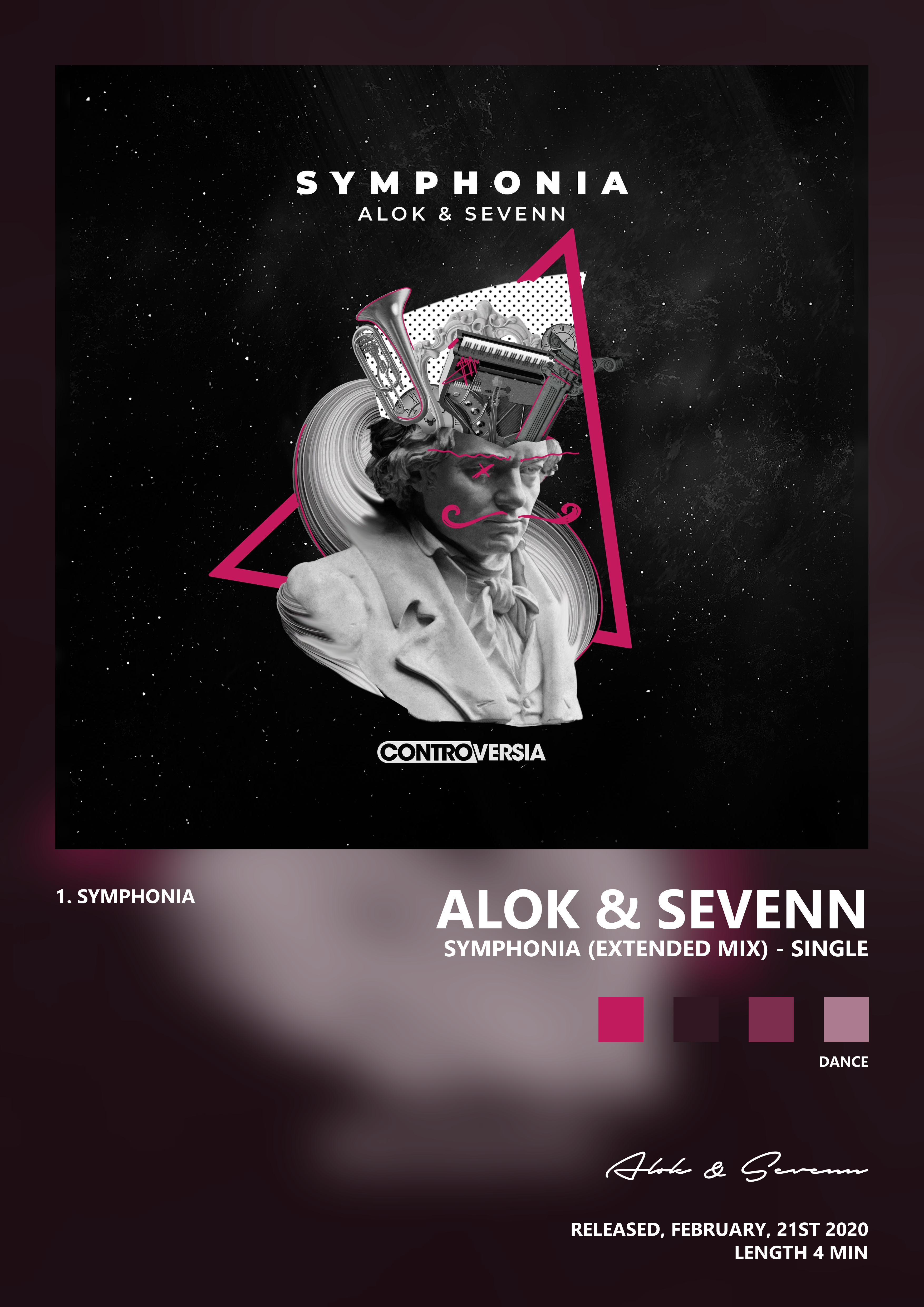 Music poster: Alok Sevenn - Symphonia Extended Mix - Single