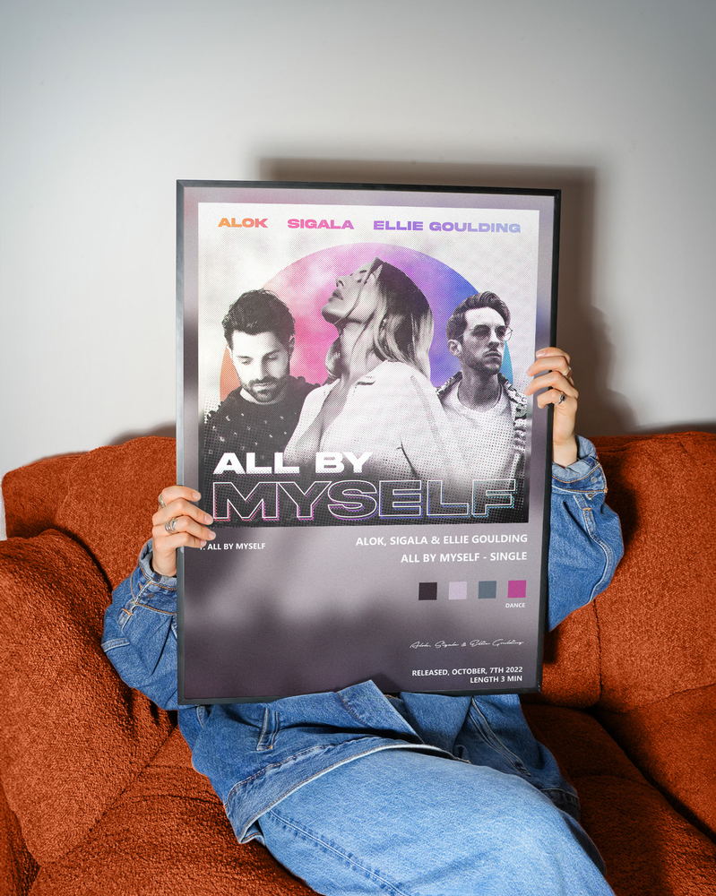 Music poster: Alok Sigala Ellie Goulding - All By Myself - Single