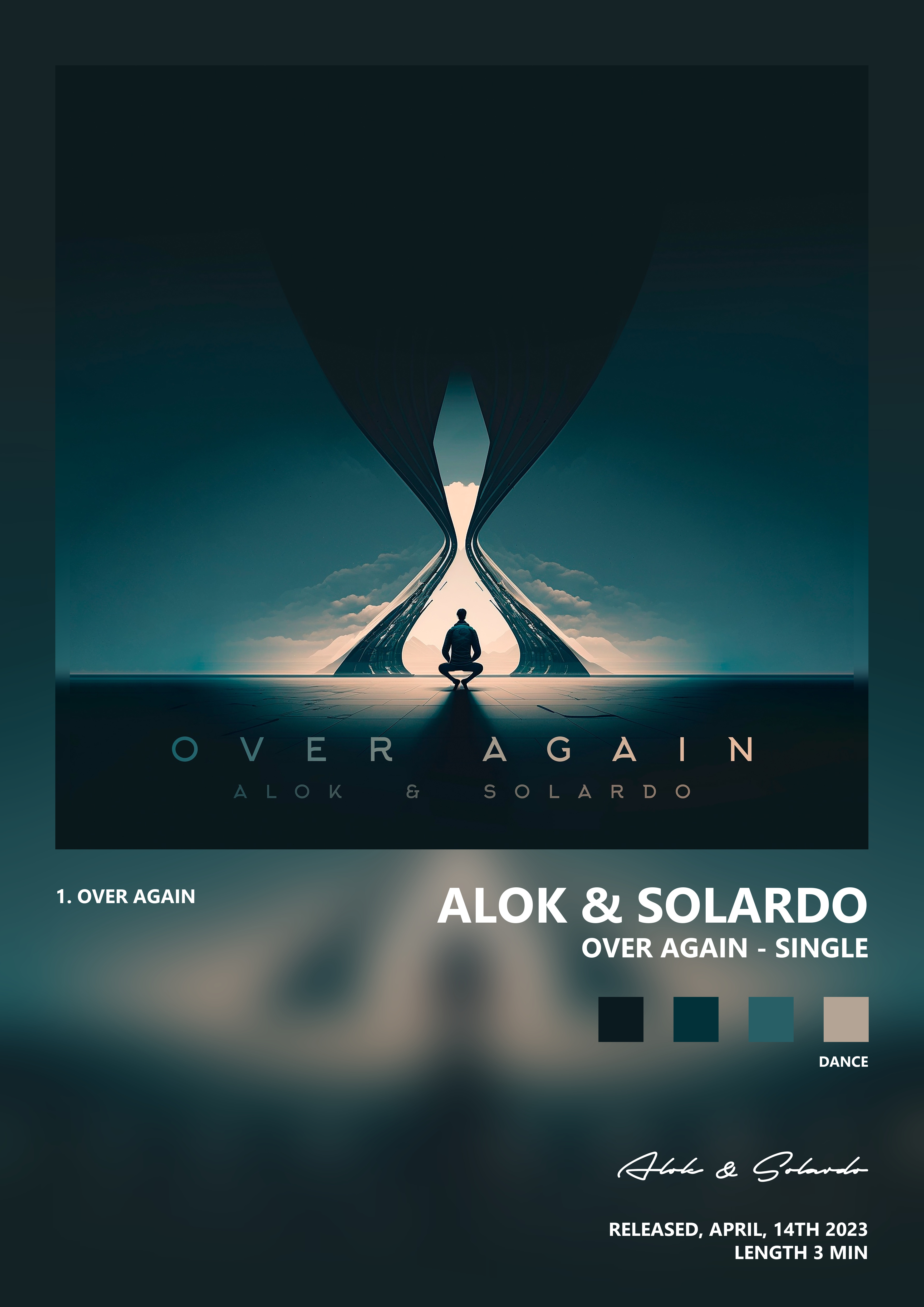 Music poster: Alok Solardo - Over Again - Single