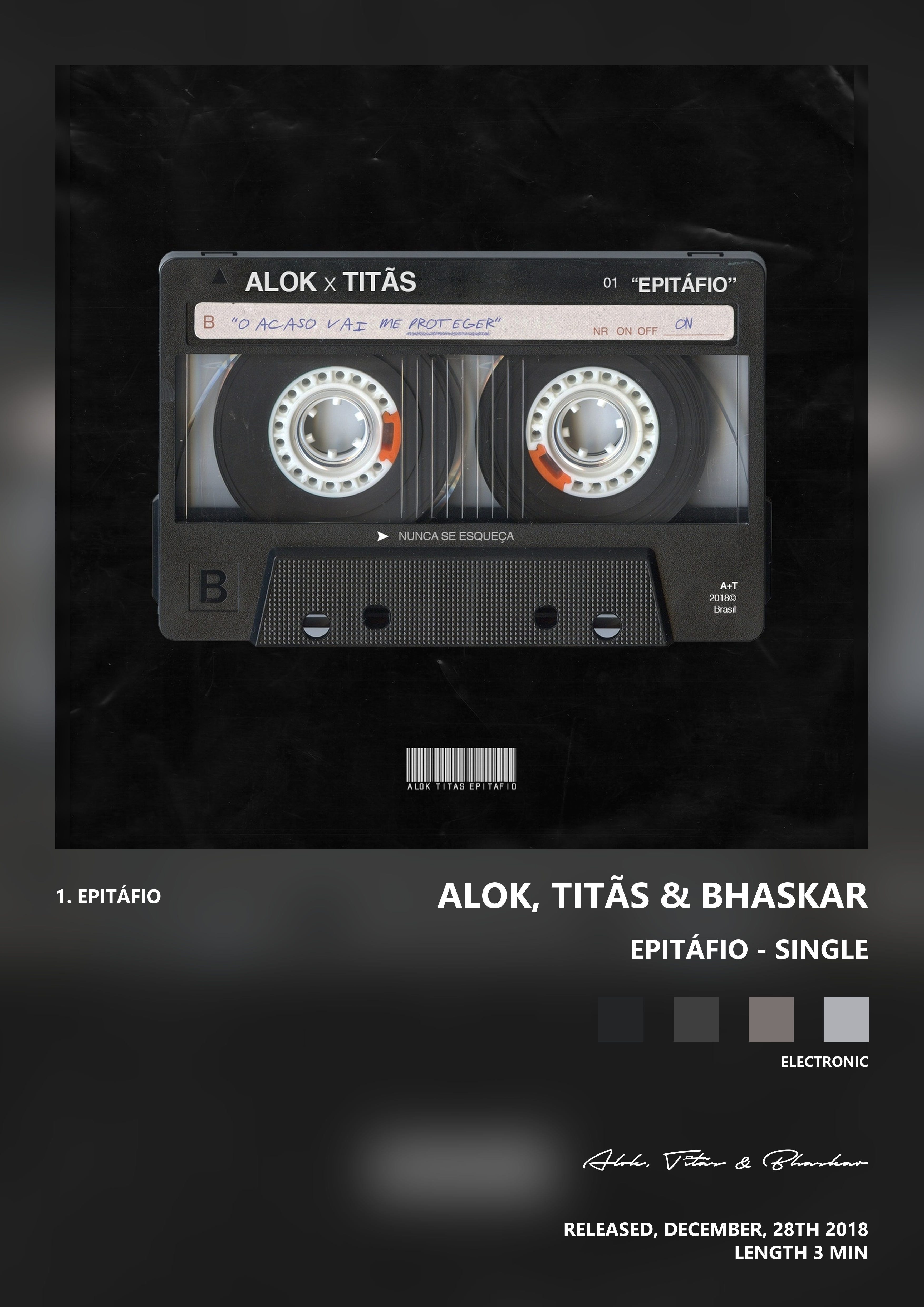 Music poster: Alok Titãs Bhaskar - Epitáfio - Single