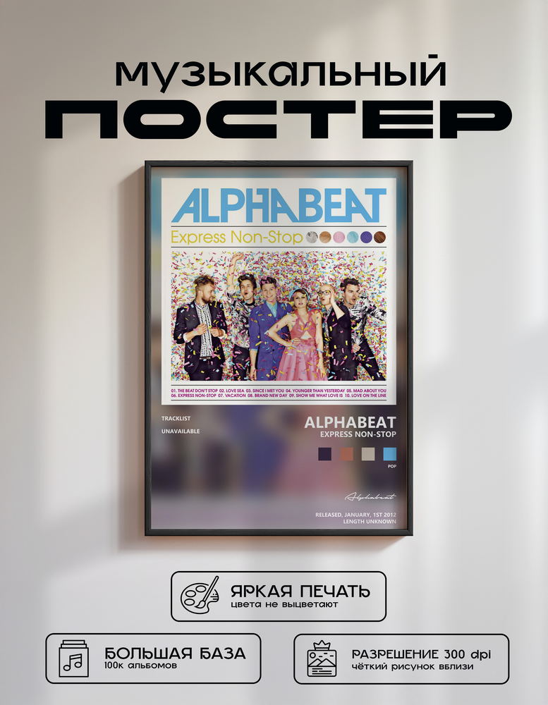 Music poster: Alphabeat - Express Non-Stop