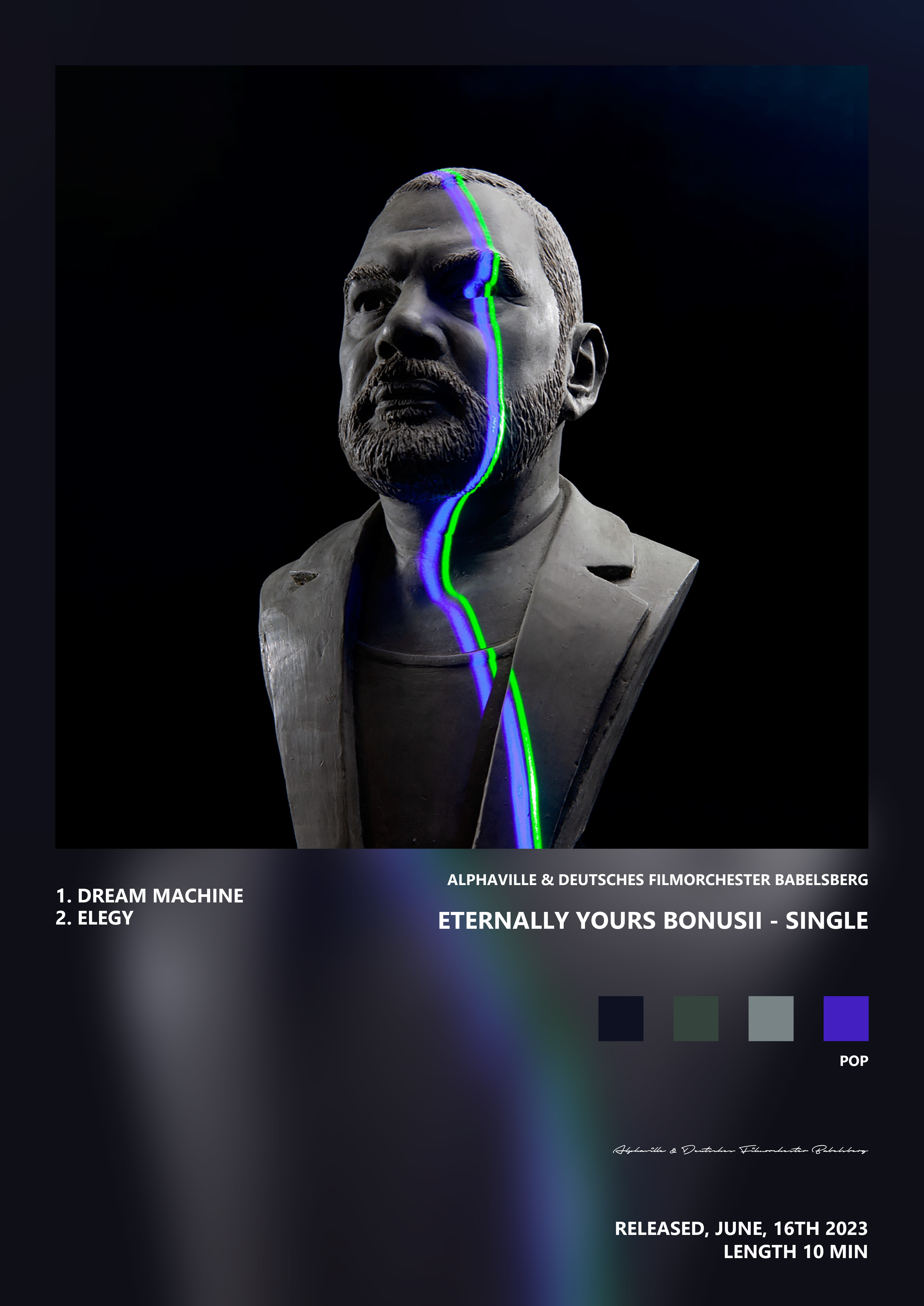 Music poster: Alphaville Deutsches Filmorchester Babelsberg - Eternally Yours BonusII - Single